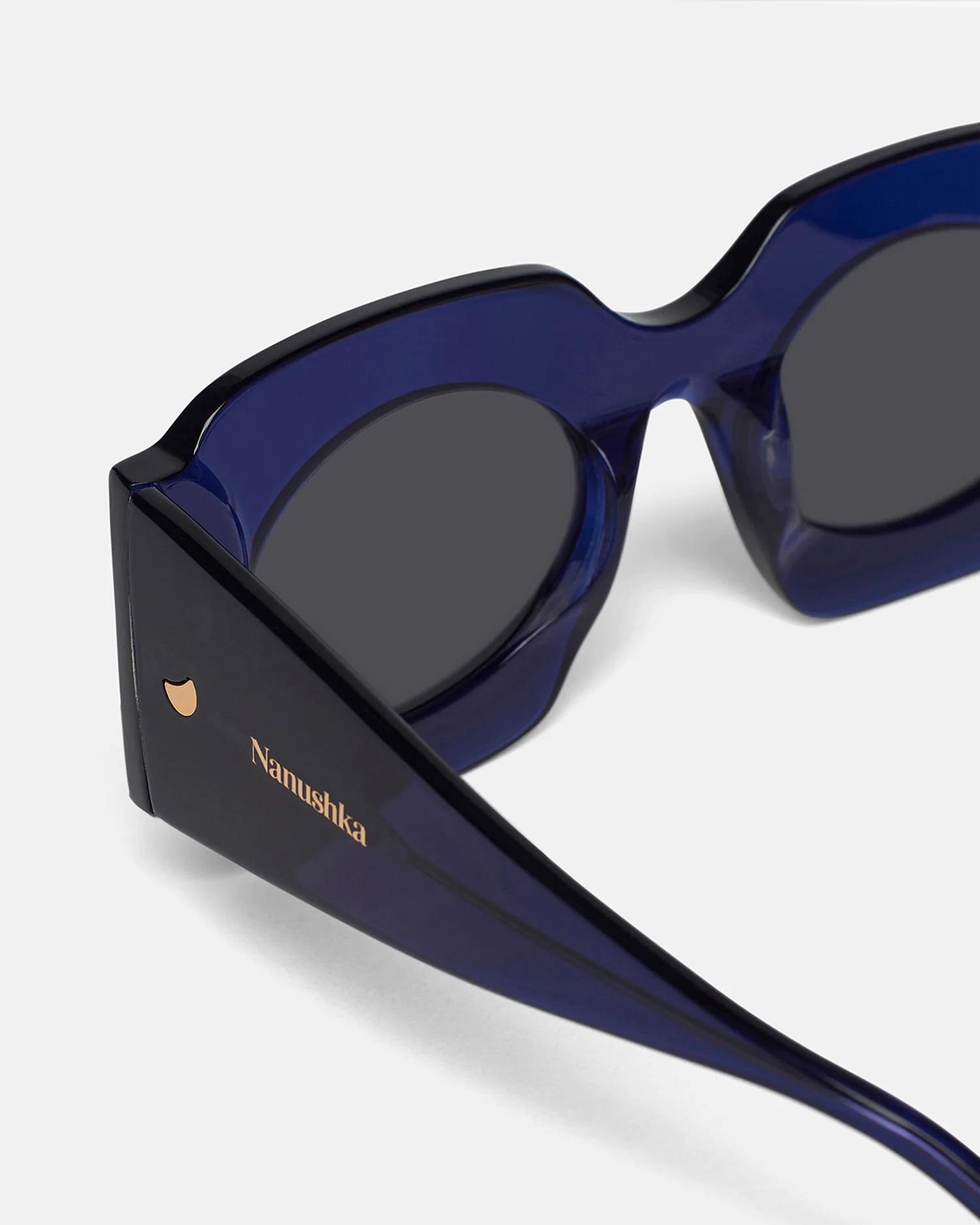 Cathi - Bio-Plastic Square-Frame Sunglasses - Navy - Image 3