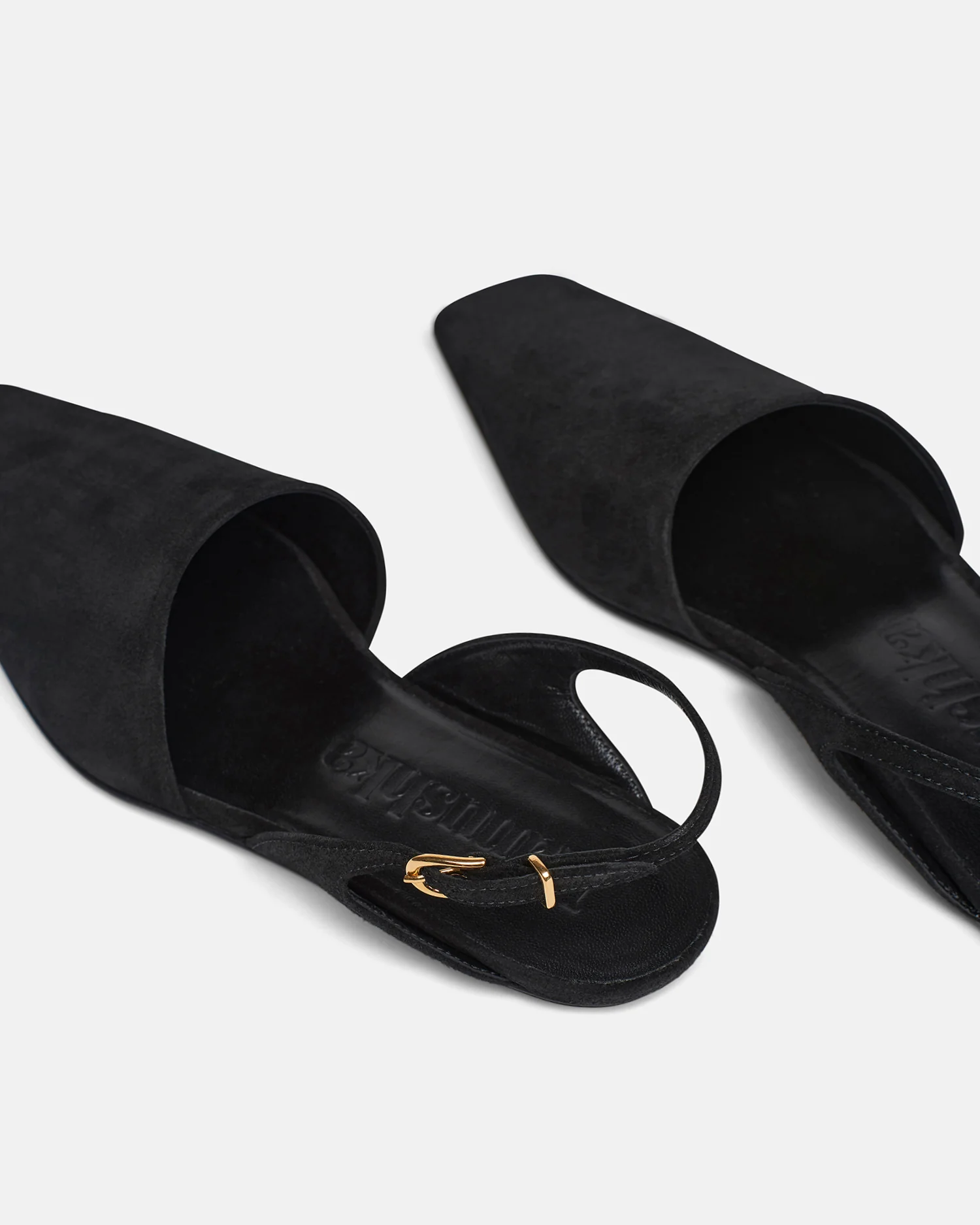 Maimu - Leather Point-Toe Flats - Black - Image 3