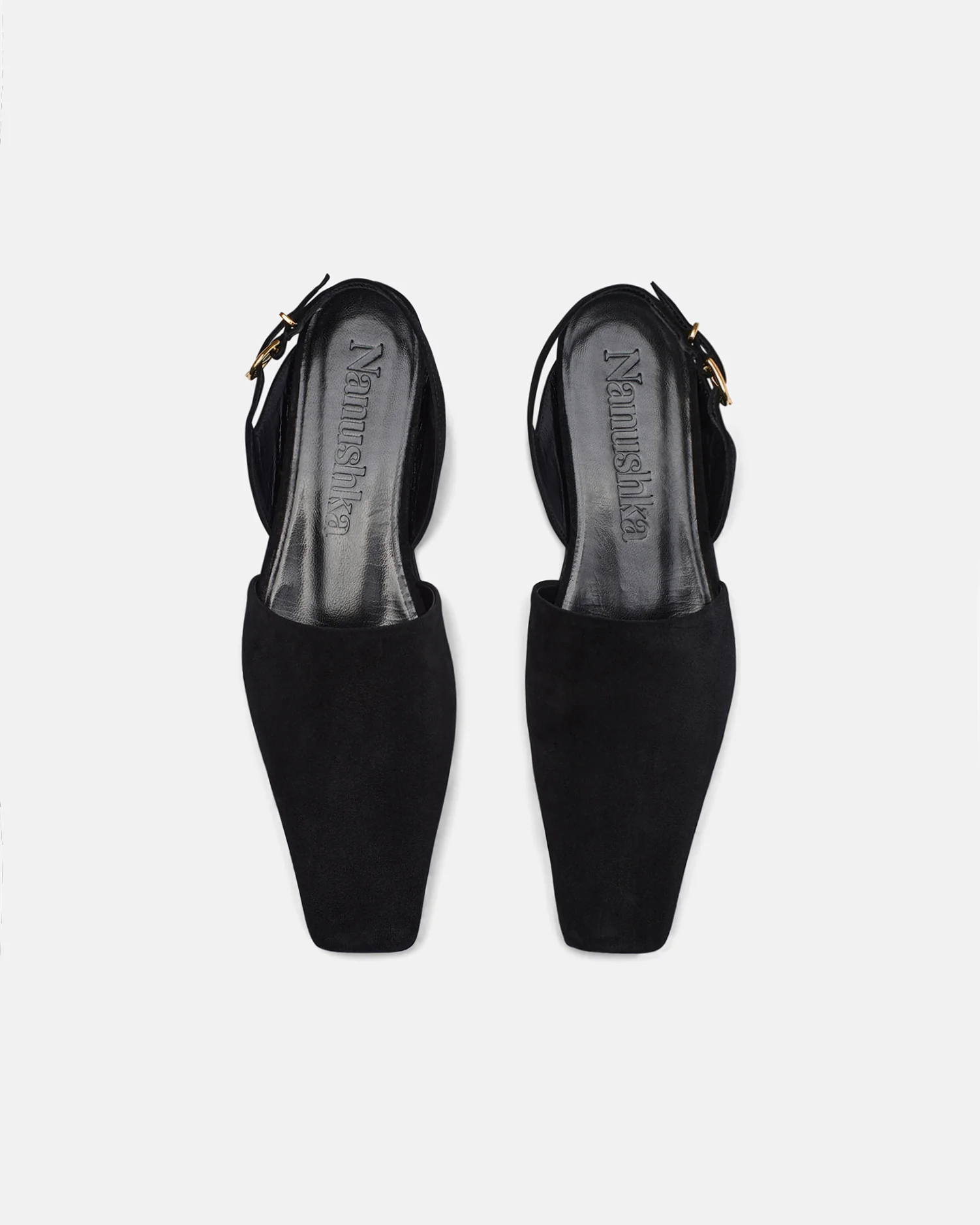 Maimu - Leather Point-Toe Flats - Black - Image 5