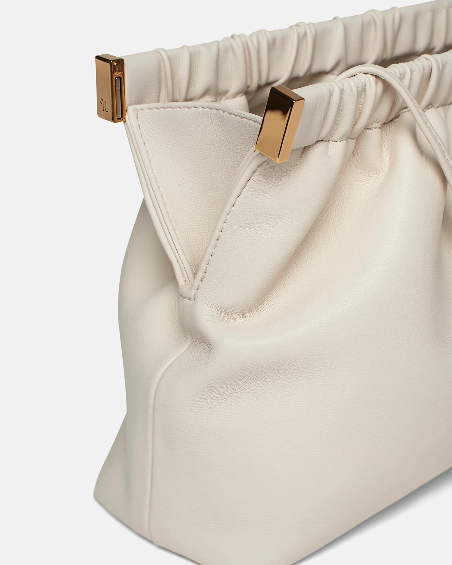The Bar Clutch - Alt-Nappa Clutch - Off White - Image 3