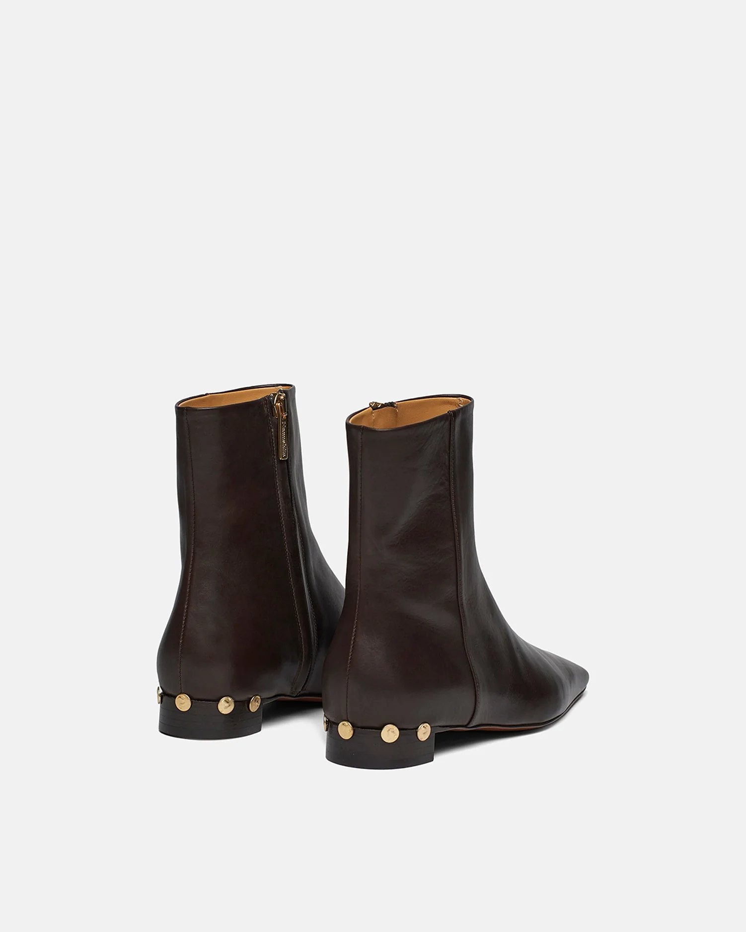 Isla - Elongated Square Toe Boots - Dark Chocolate - Image 3