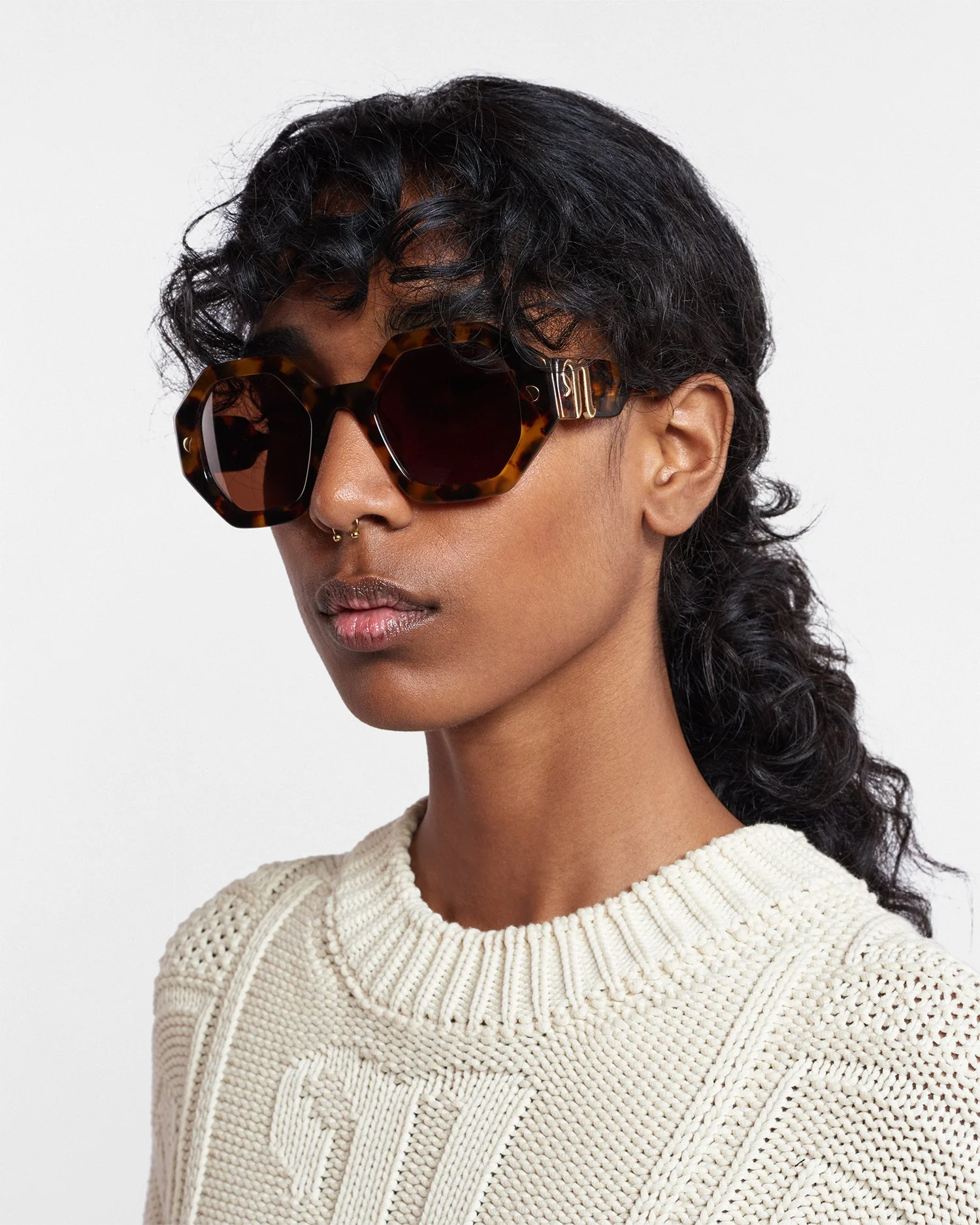 Carlen - Bio-Plastic Sunglasses - Dark Amber - Image 4