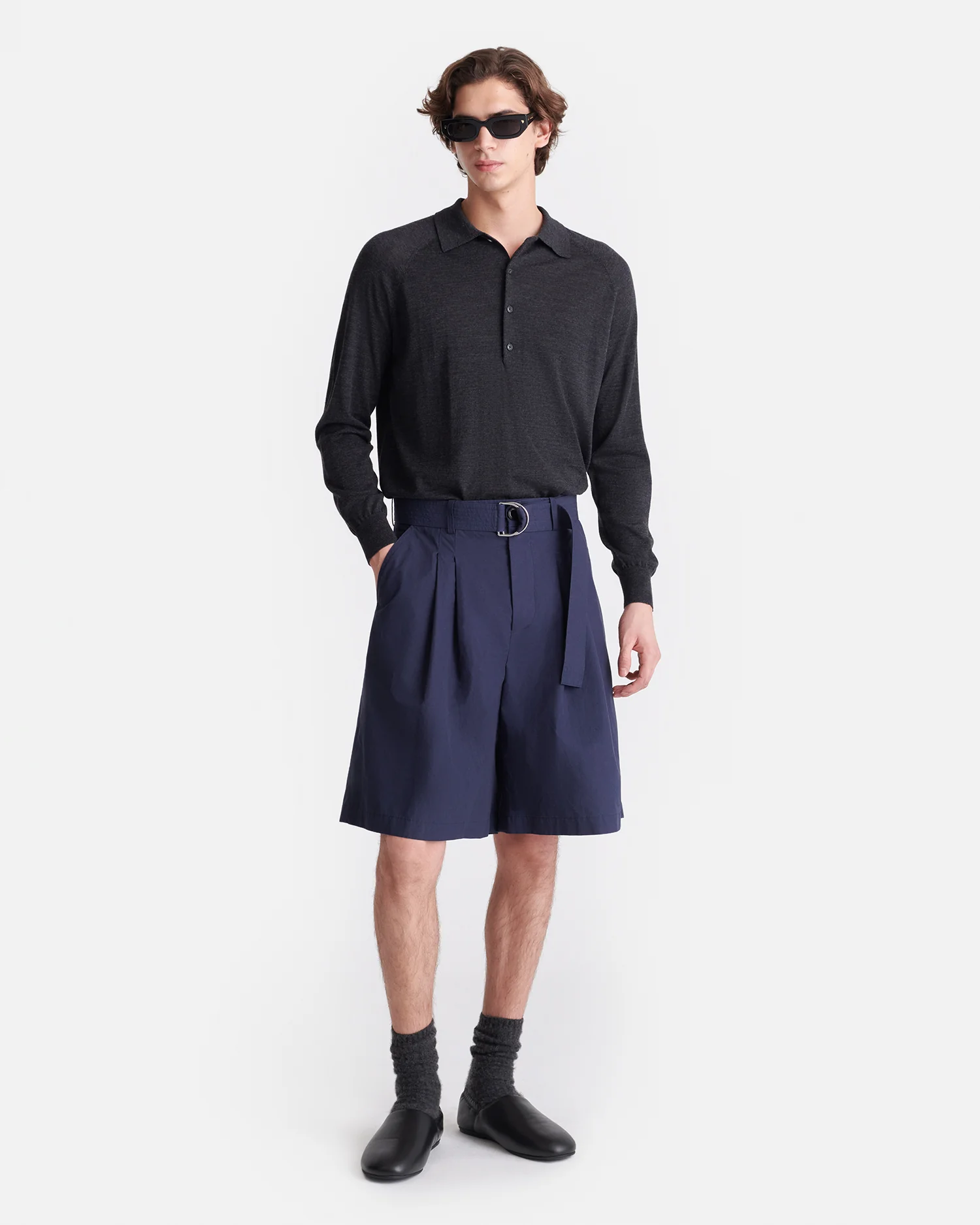 Derulo - Tailored Shorts - Navy - Image 2