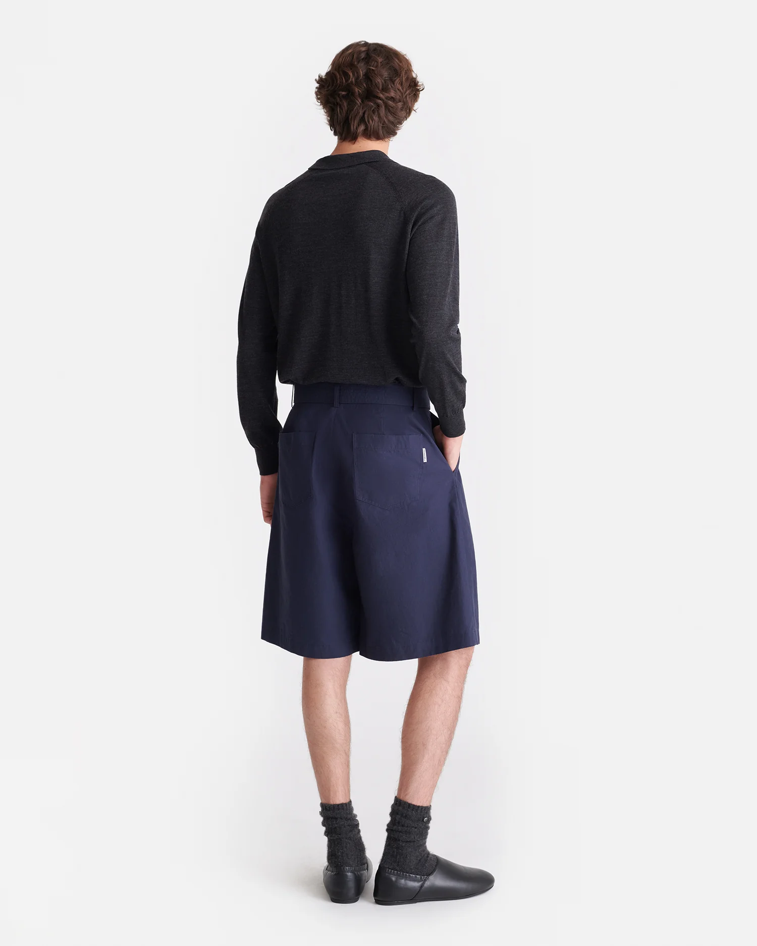 Derulo - Tailored Shorts - Navy - Image 3