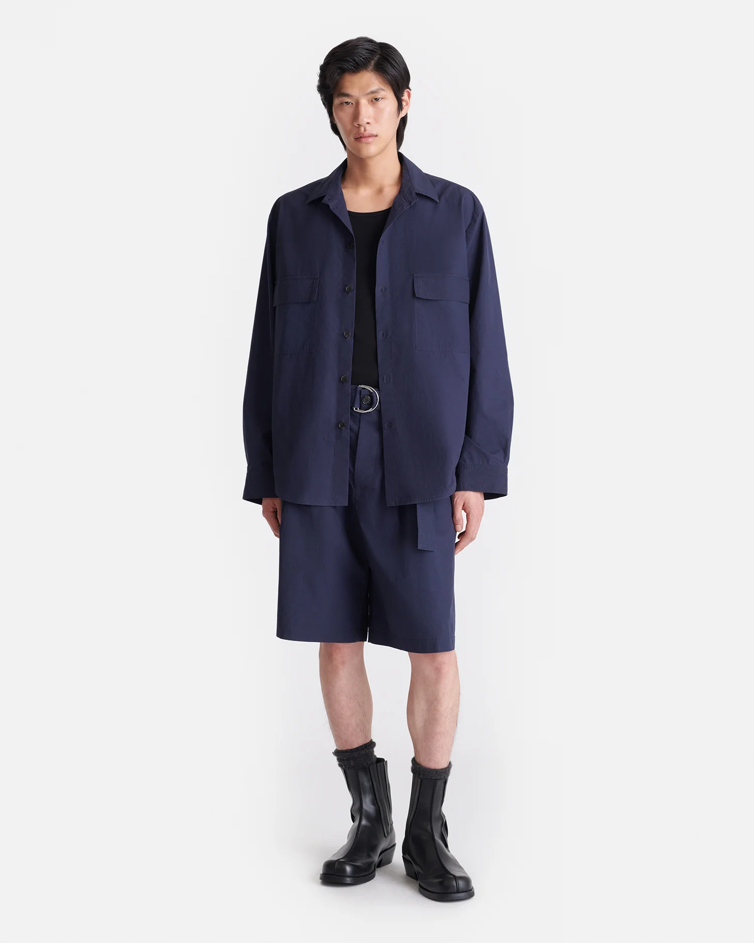 Jari - Long-Sleeve Shirt - Navy - Image 2