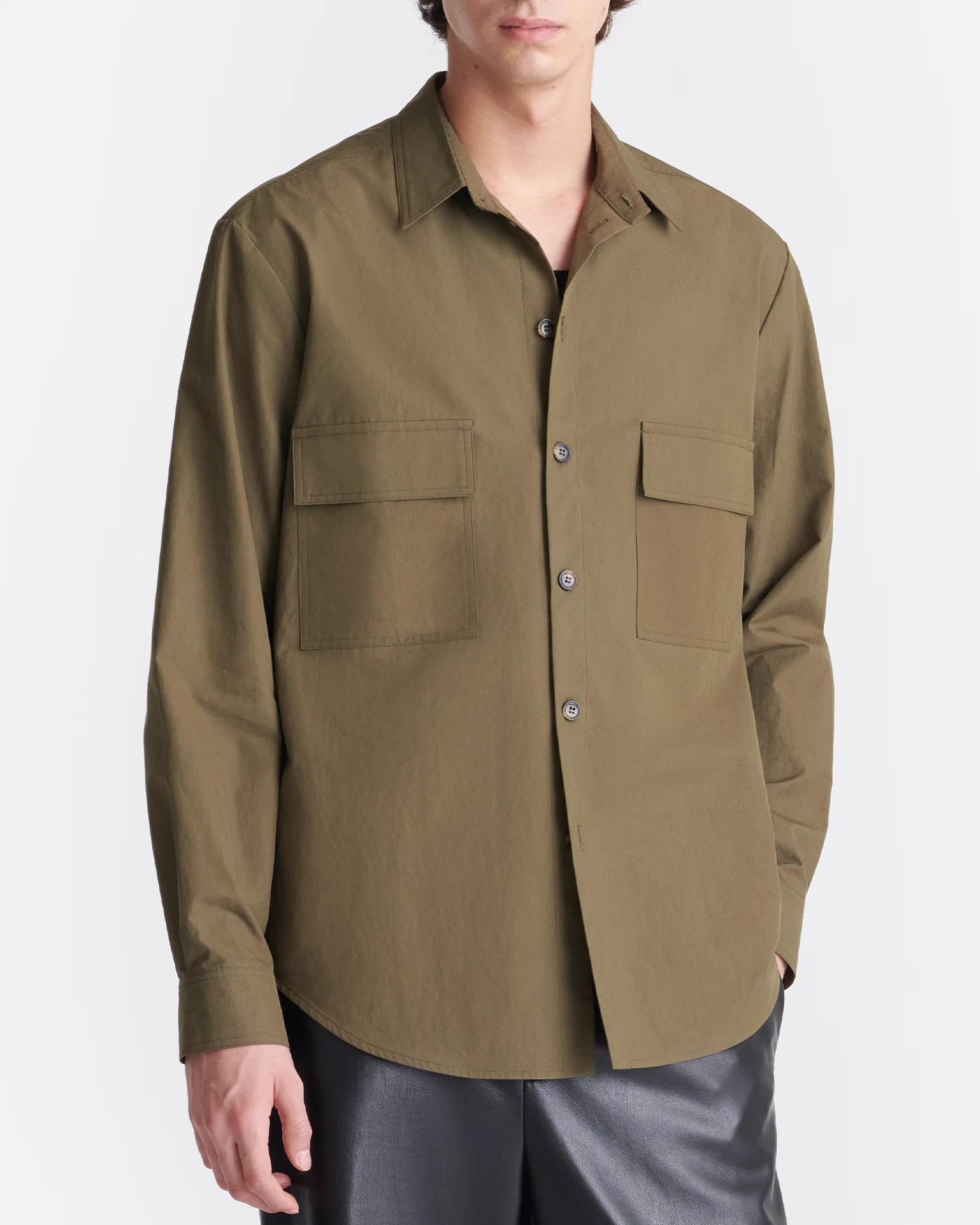 Jari - Long-Sleeve Shirt - Uniform Green - Image 2