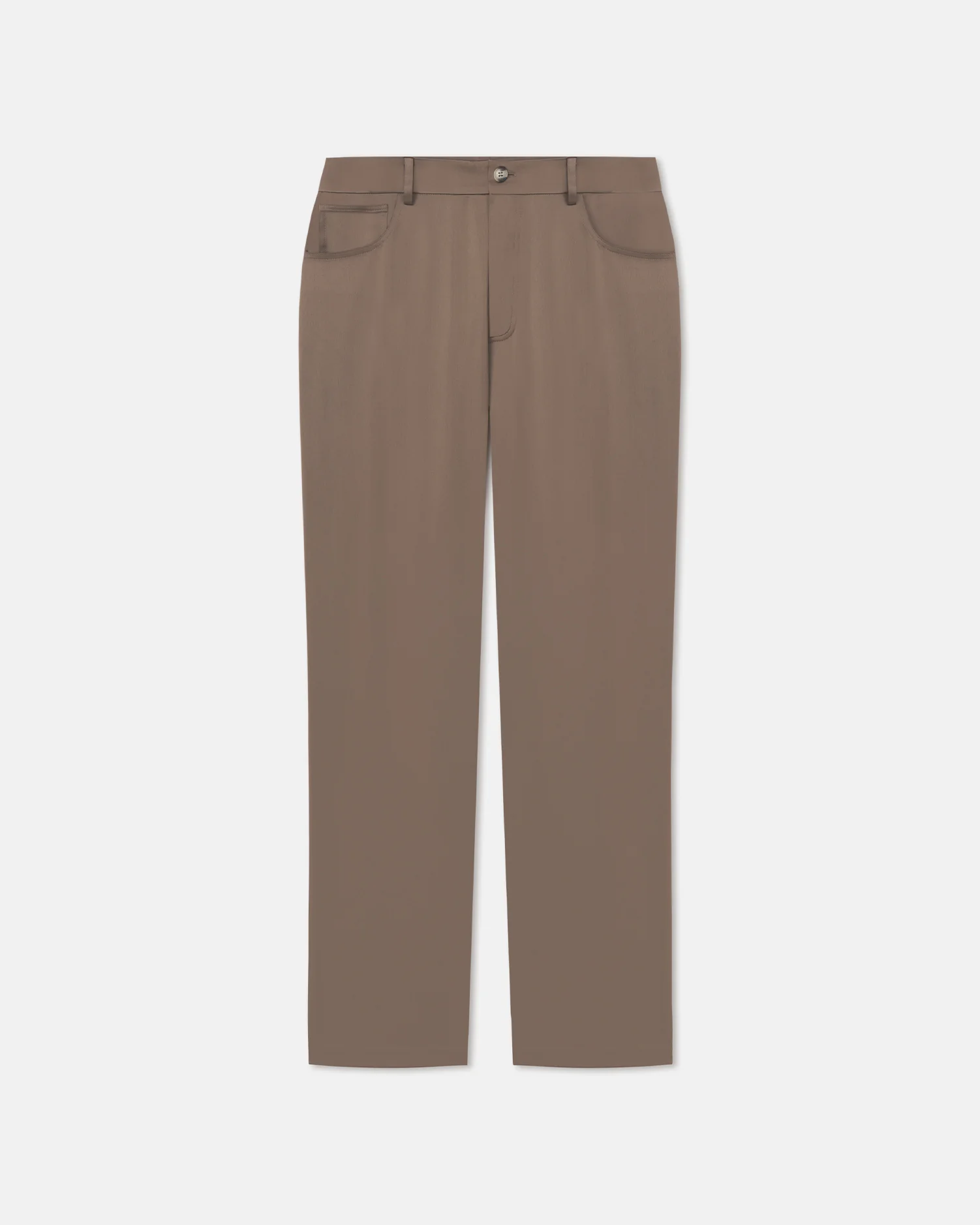 Macen - Slip Satin Trousers - Coffee Bean