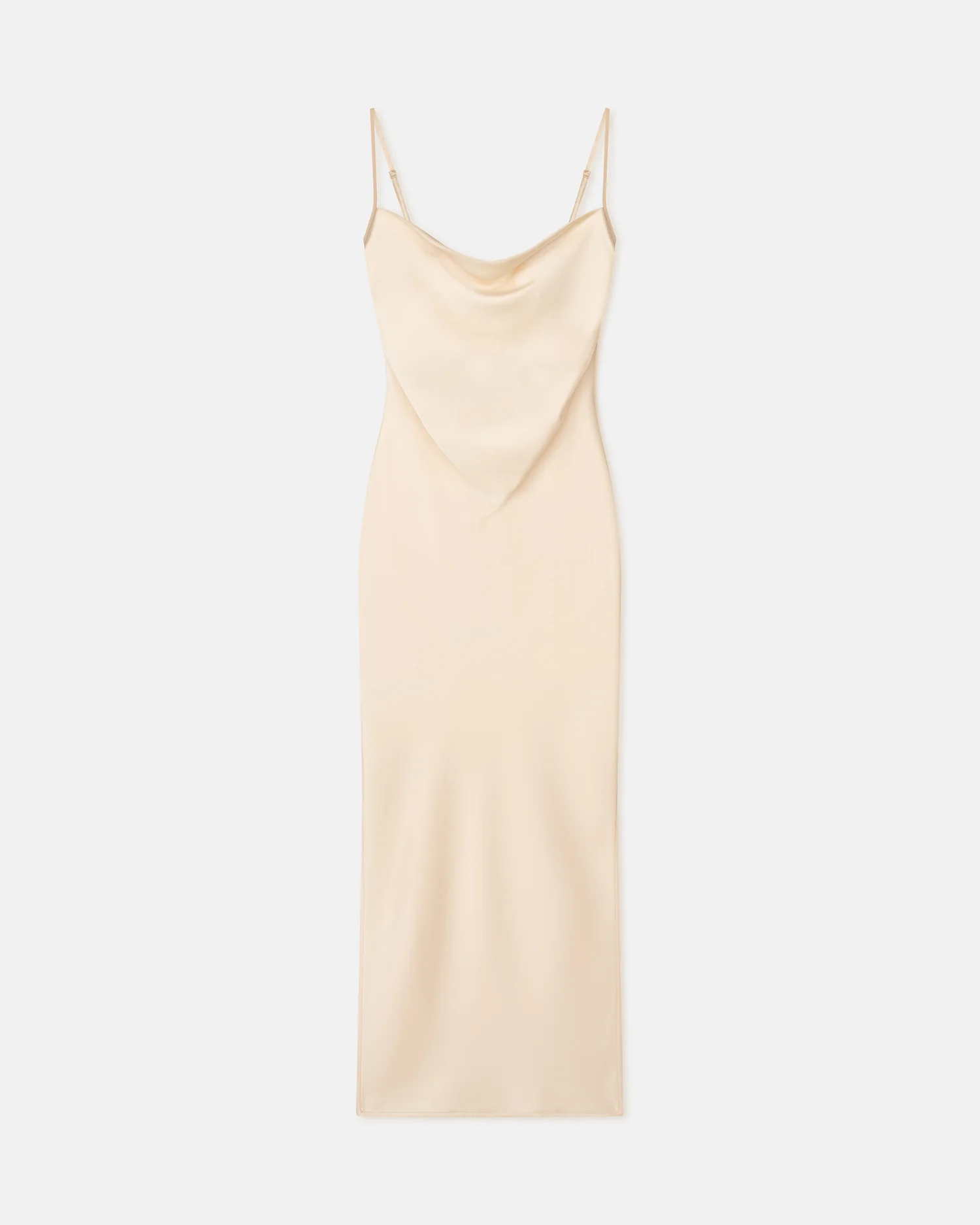 Macia - Slip Satin Dress - Creme - Image 3
