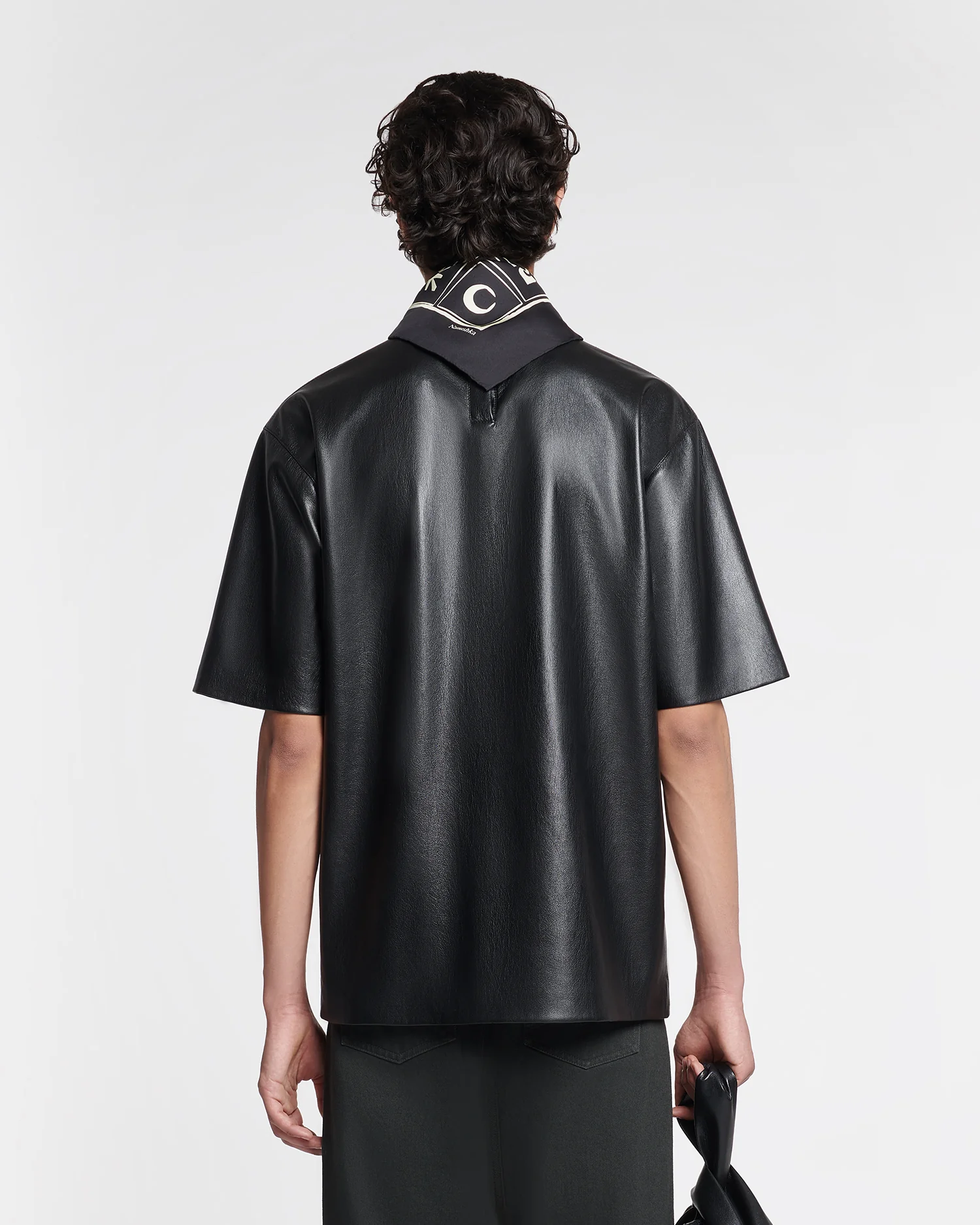 Isaac - Okobor™ Alt-Leather T-Shirt - Black - Image 2