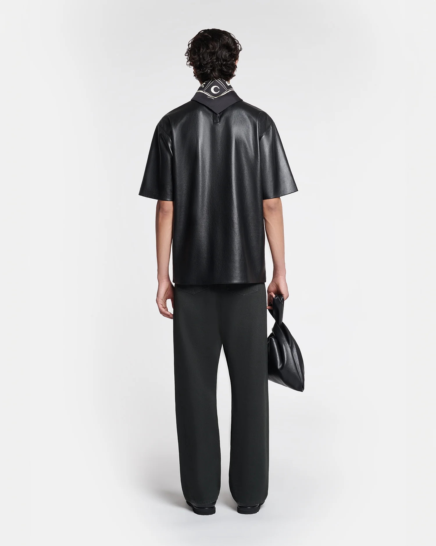 Isaac - Okobor™ Alt-Leather T-Shirt - Black - Image 4