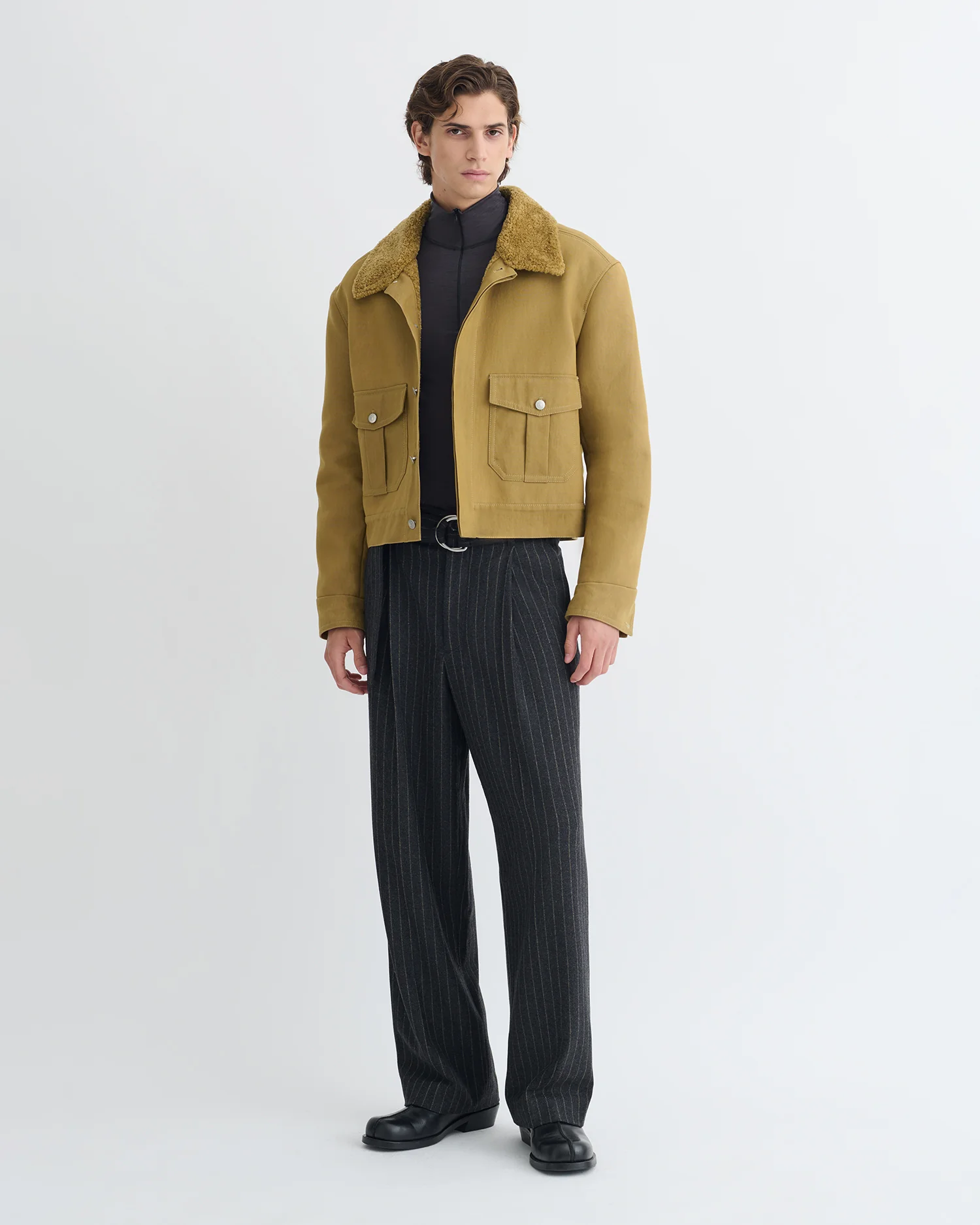 Nowell - Wax Cotton Jacket - Yellow Khaki - Image 3