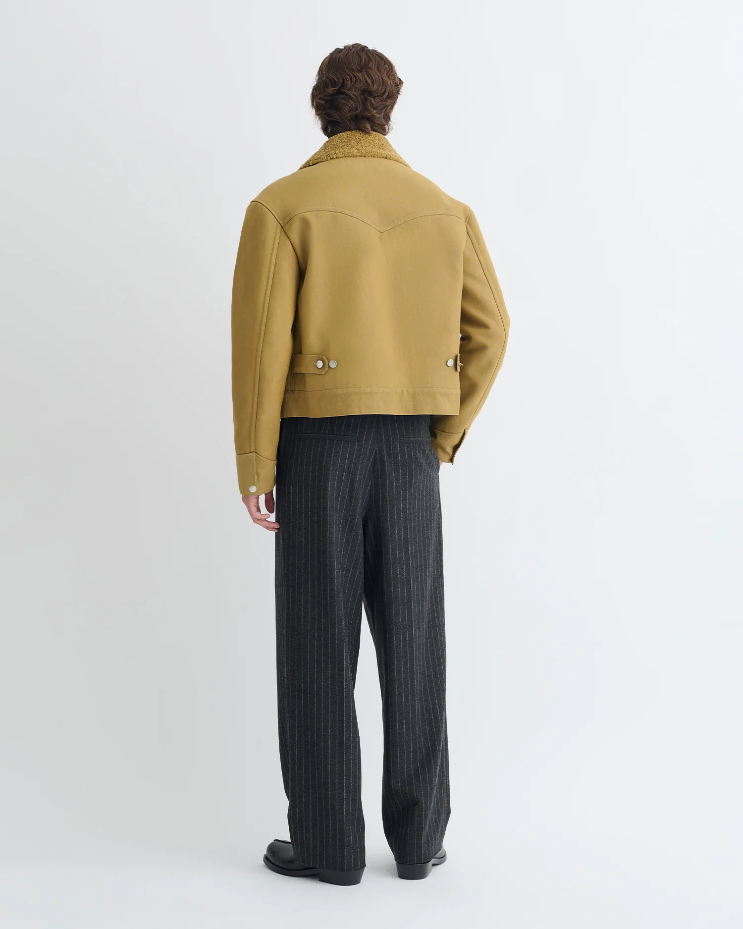 Nowell - Wax Cotton Jacket - Yellow Khaki - Image 4