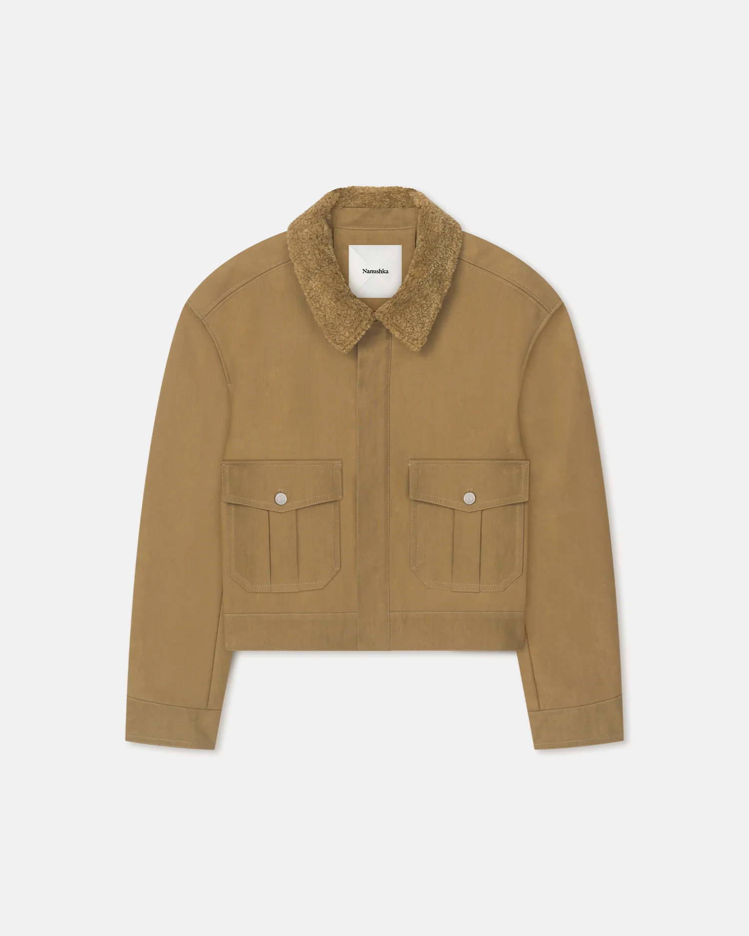 Nowell - Wax Cotton Jacket - Yellow Khaki - Image 5