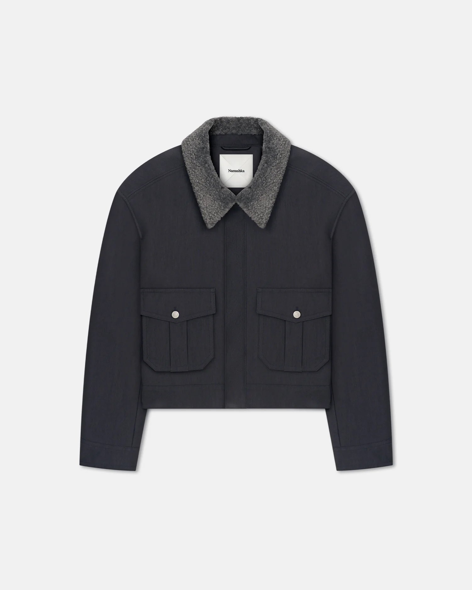 Nowell - Wax Cotton Jacket - Graphite - Image 6