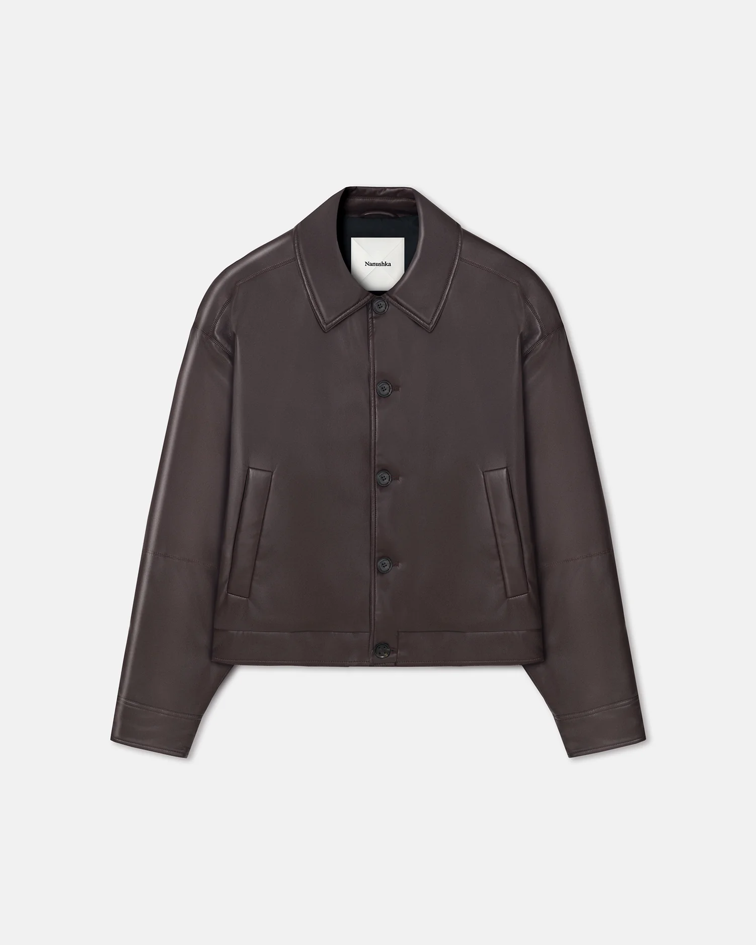 Zaler - Okobor™ Alt-Leather Jacket - Coffee Ground - Image 5