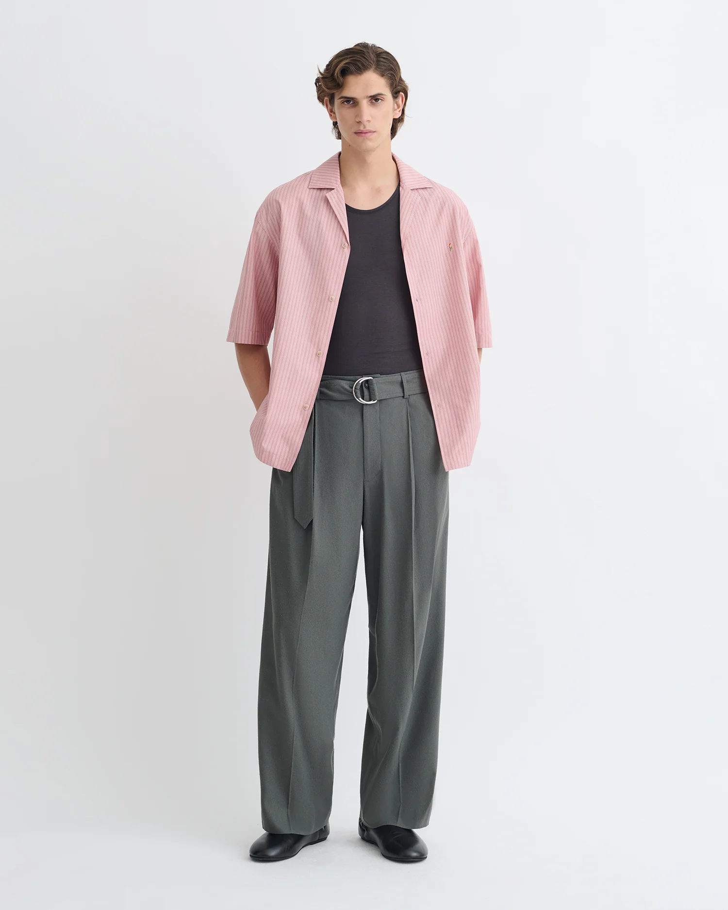 Colten - Belted pants - Dark Grey - Image 2