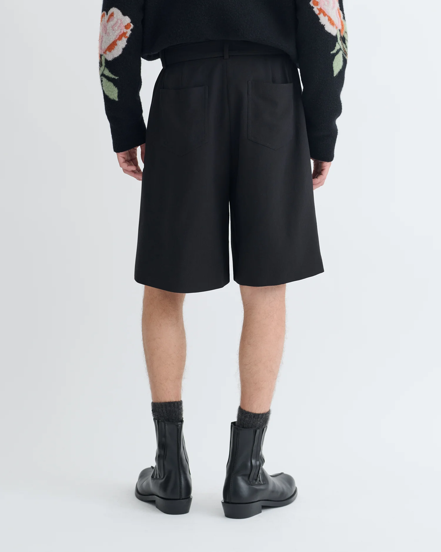 Derulo - Tailored Crepe Twill Shorts - Black - Image 4