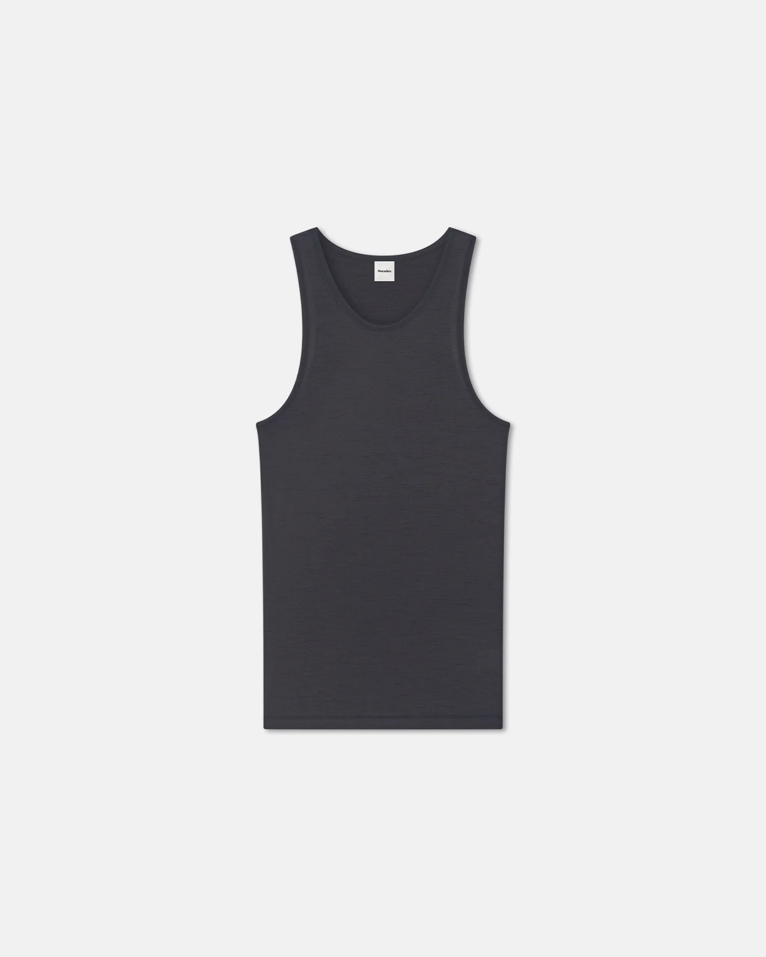 Jahi - Melange Wool Jersey Tank Top - Grey Melange - Image 5