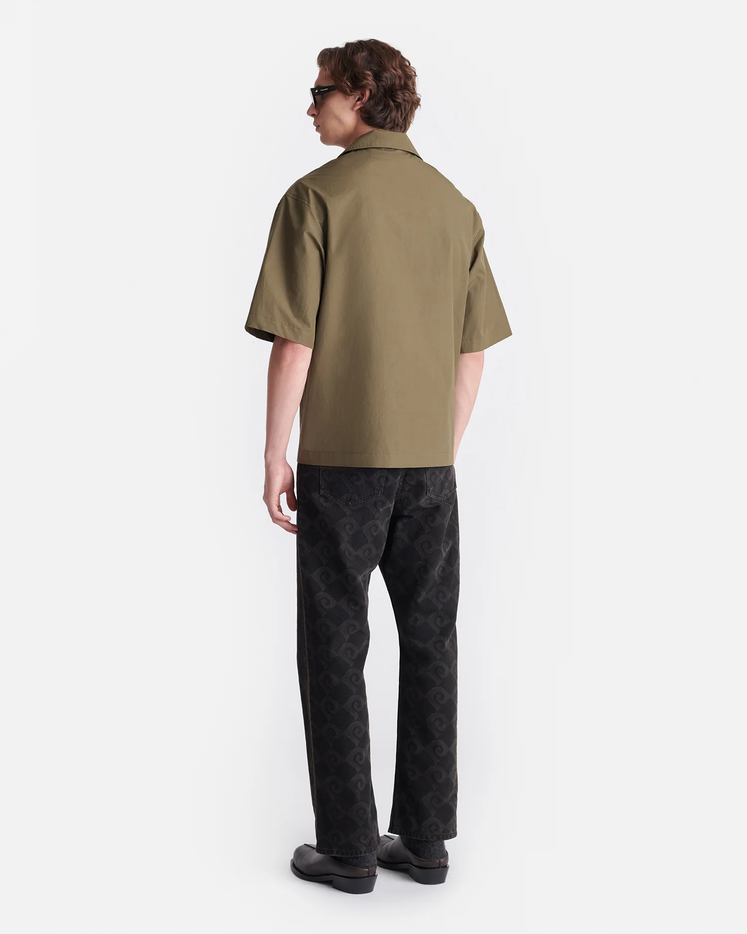 Caspian - Heavy Poplin Shirt - Uniform Green - Image 3