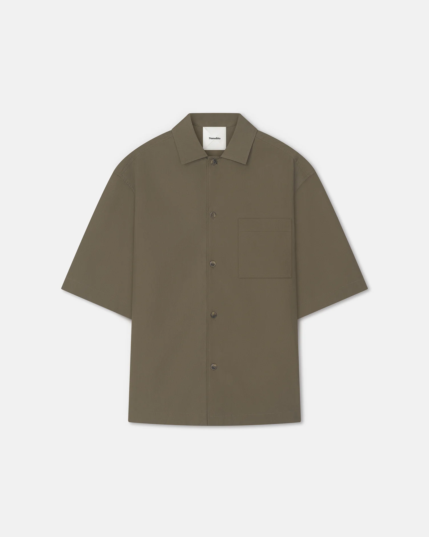 Caspian - Heavy Poplin Shirt - Uniform Green - Image 4