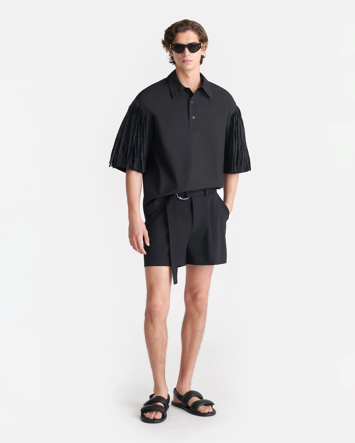 Ilian - Tech Poplin Shirt - Black - Image 2