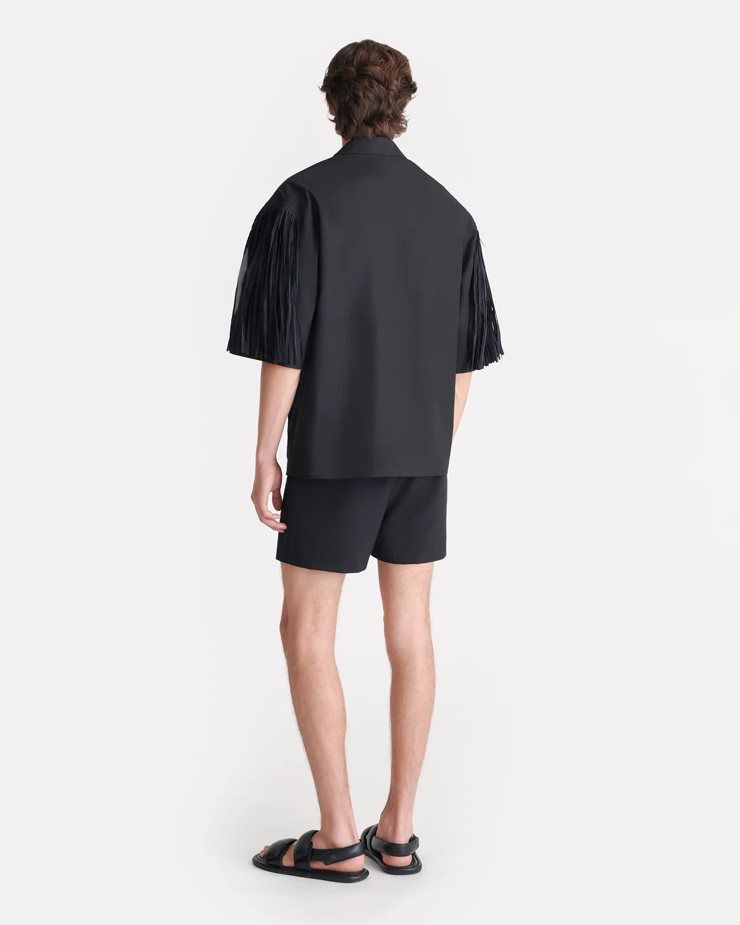 Ilian - Tech Poplin Shirt - Black - Image 3