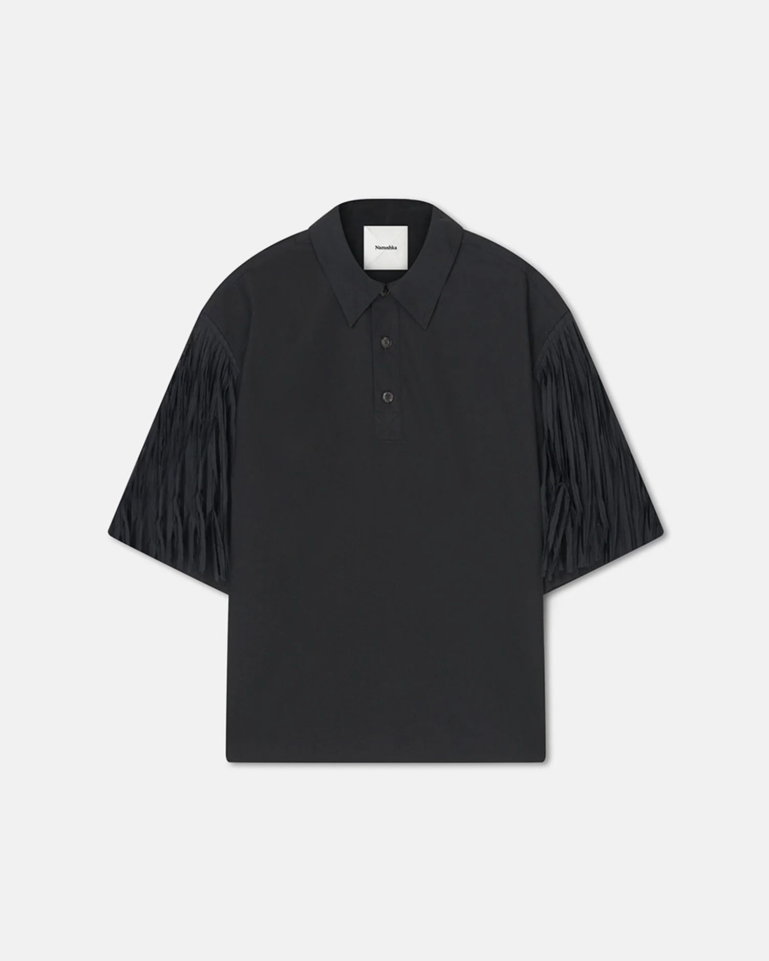 Ilian - Tech Poplin Shirt - Black - Image 4