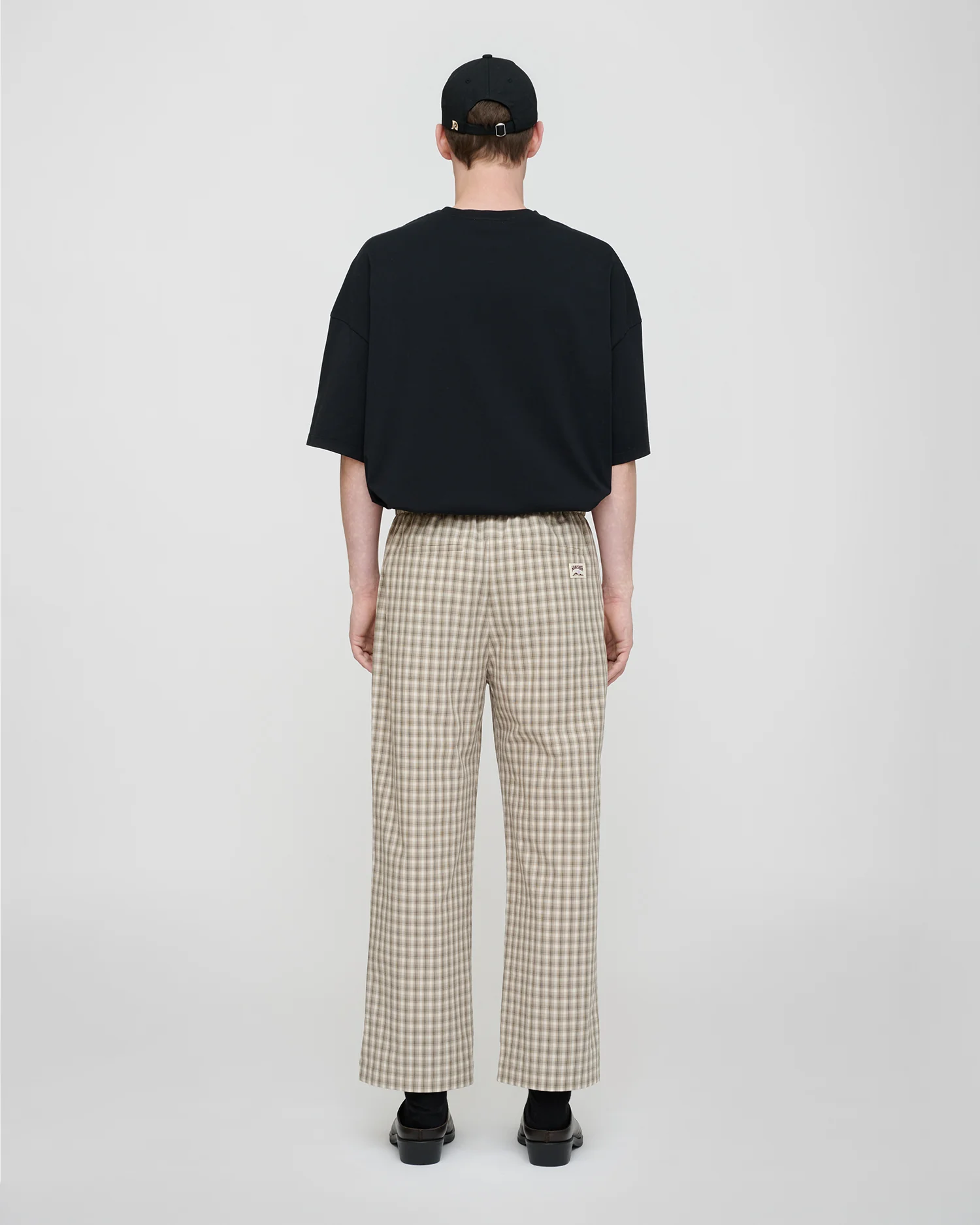 Alwin - Drawstring pants - Creme/Grey - Image 3