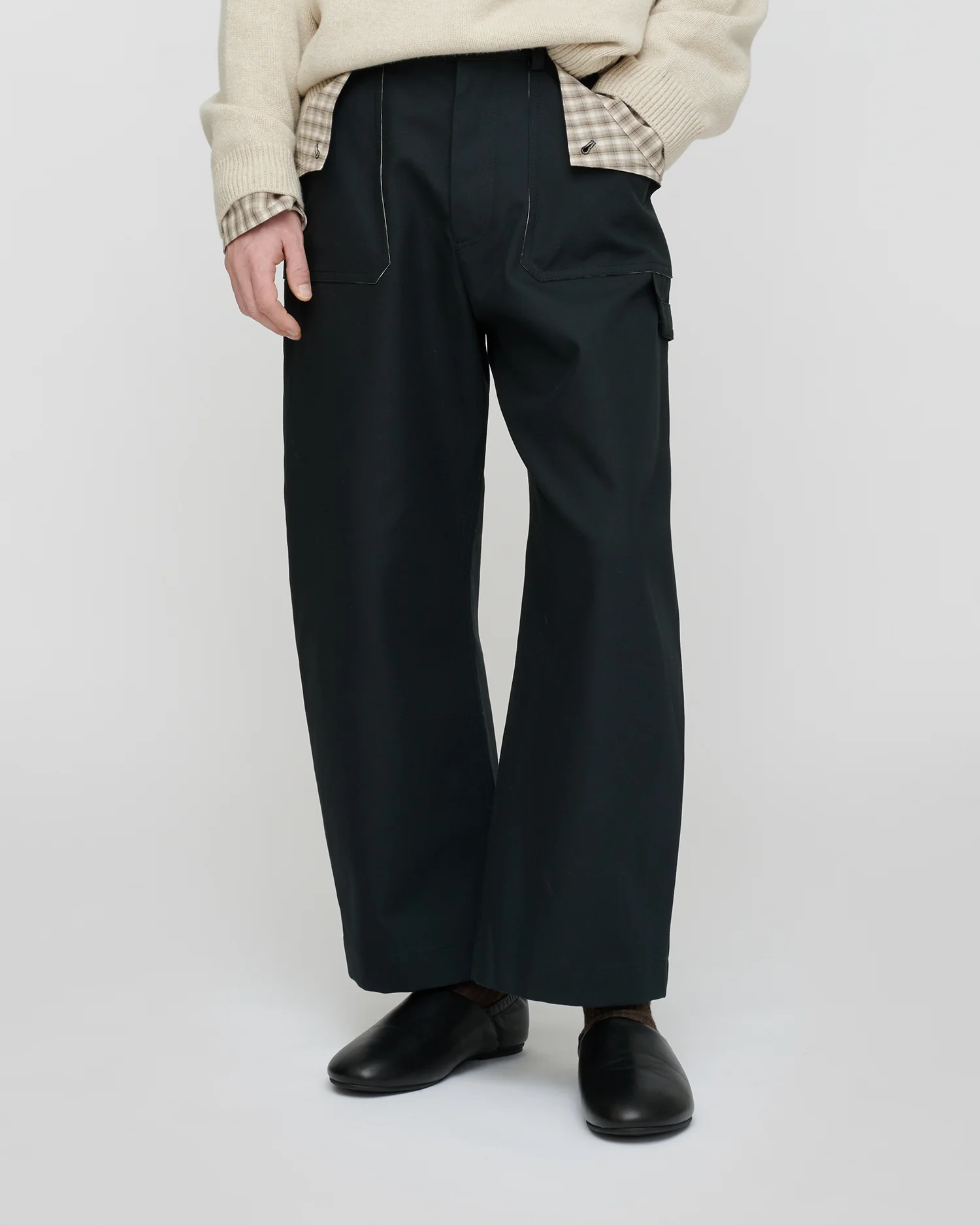 Estevon - Structured trousers - Anthracite - Image 2
