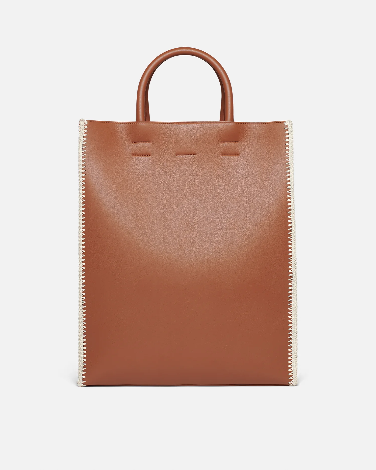 The Compass Tote - Crochet tote bag - Tan/Crème - Image 2