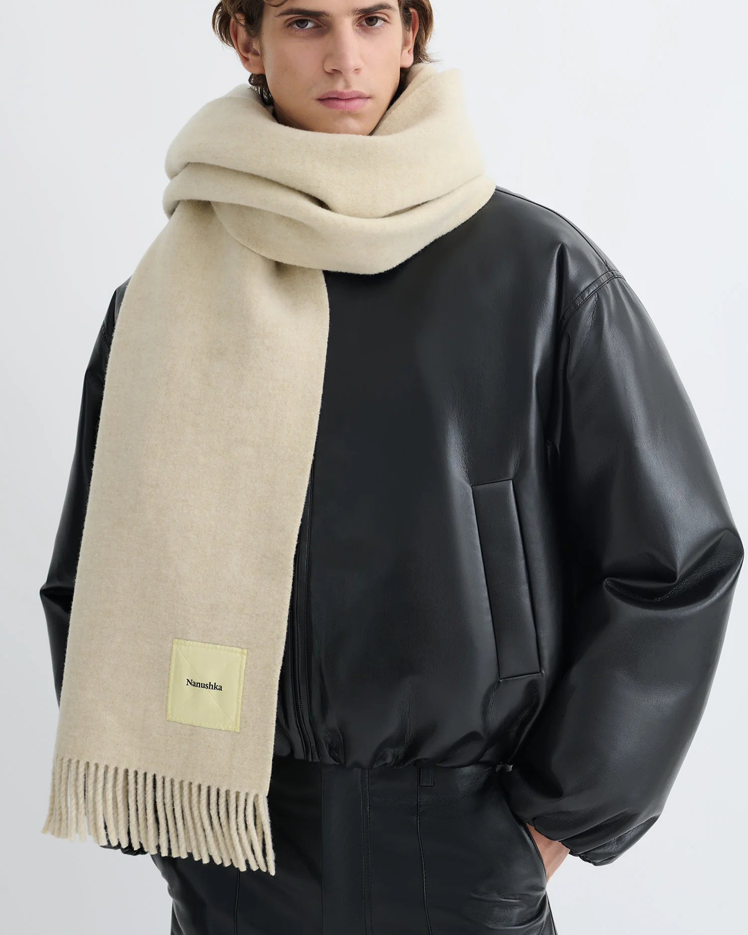 Keaton - Scarf - Light Beige - Image 2