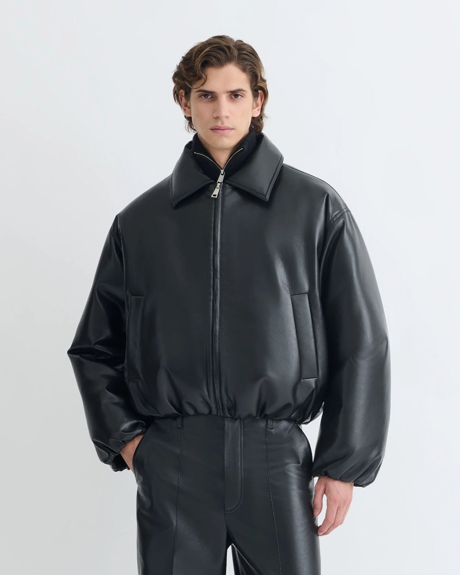 Asger - Padded Okobor™ jacket - Black - Image 2