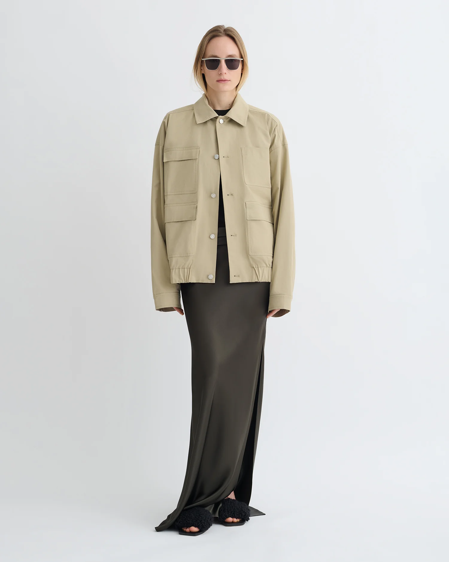 Zubin - Tech Twill Jacket - Pebble - Image 2