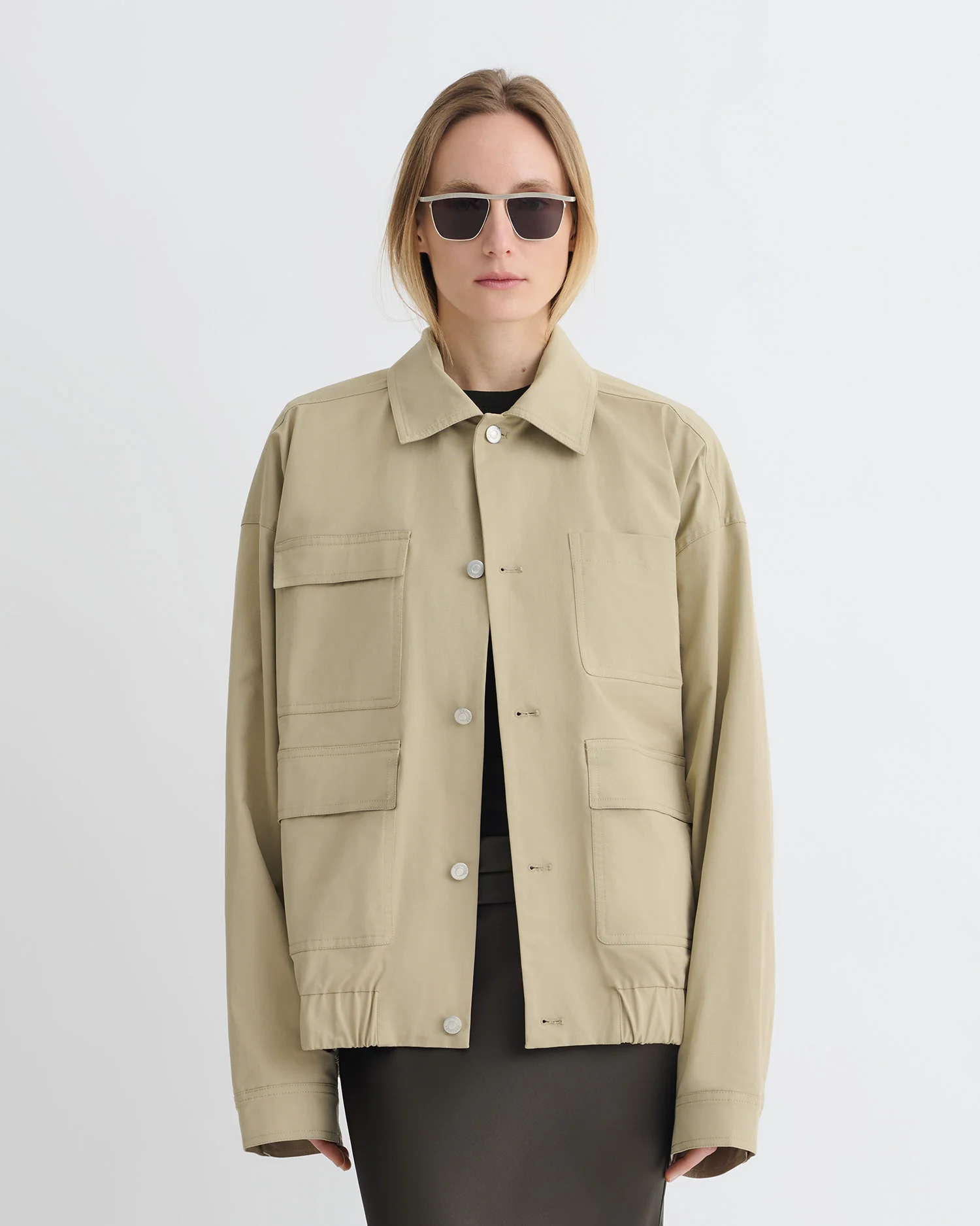 Zubin - Tech Twill Jacket - Pebble - Image 4