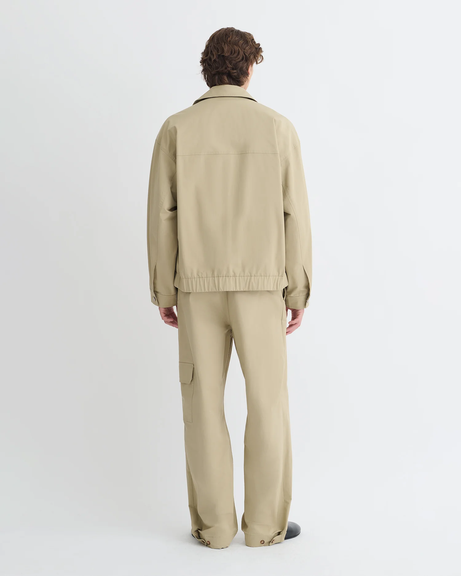 Zubin - Tech Twill Jacket - Pebble - Image 7