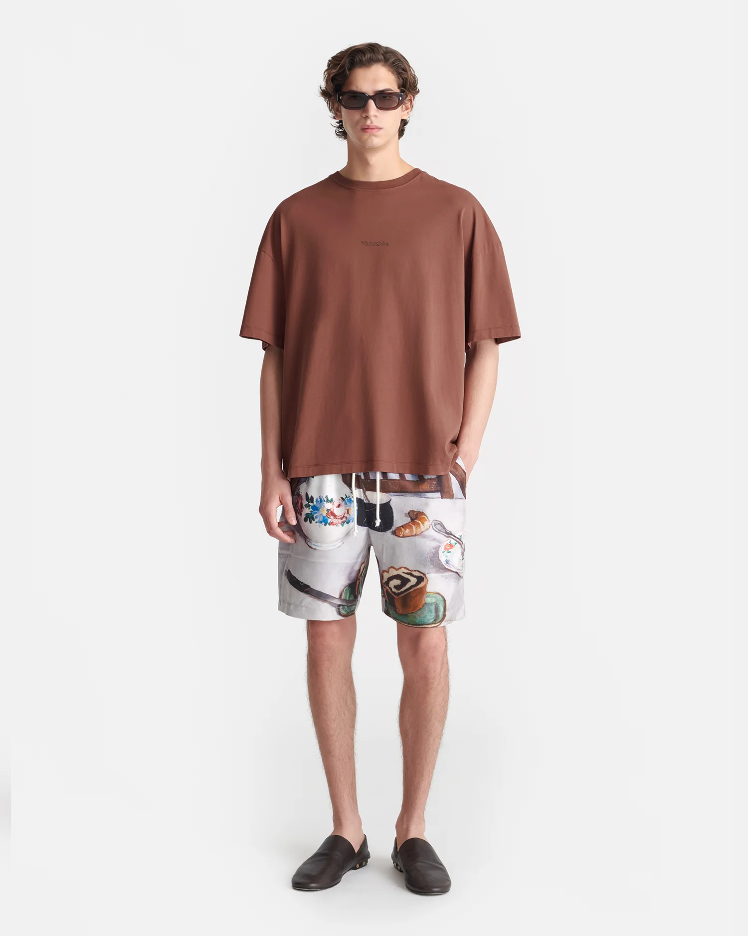 Wren - Printed Cotton-Jersey T-Shirt - Rust/Poppyseed Cake - Image 6