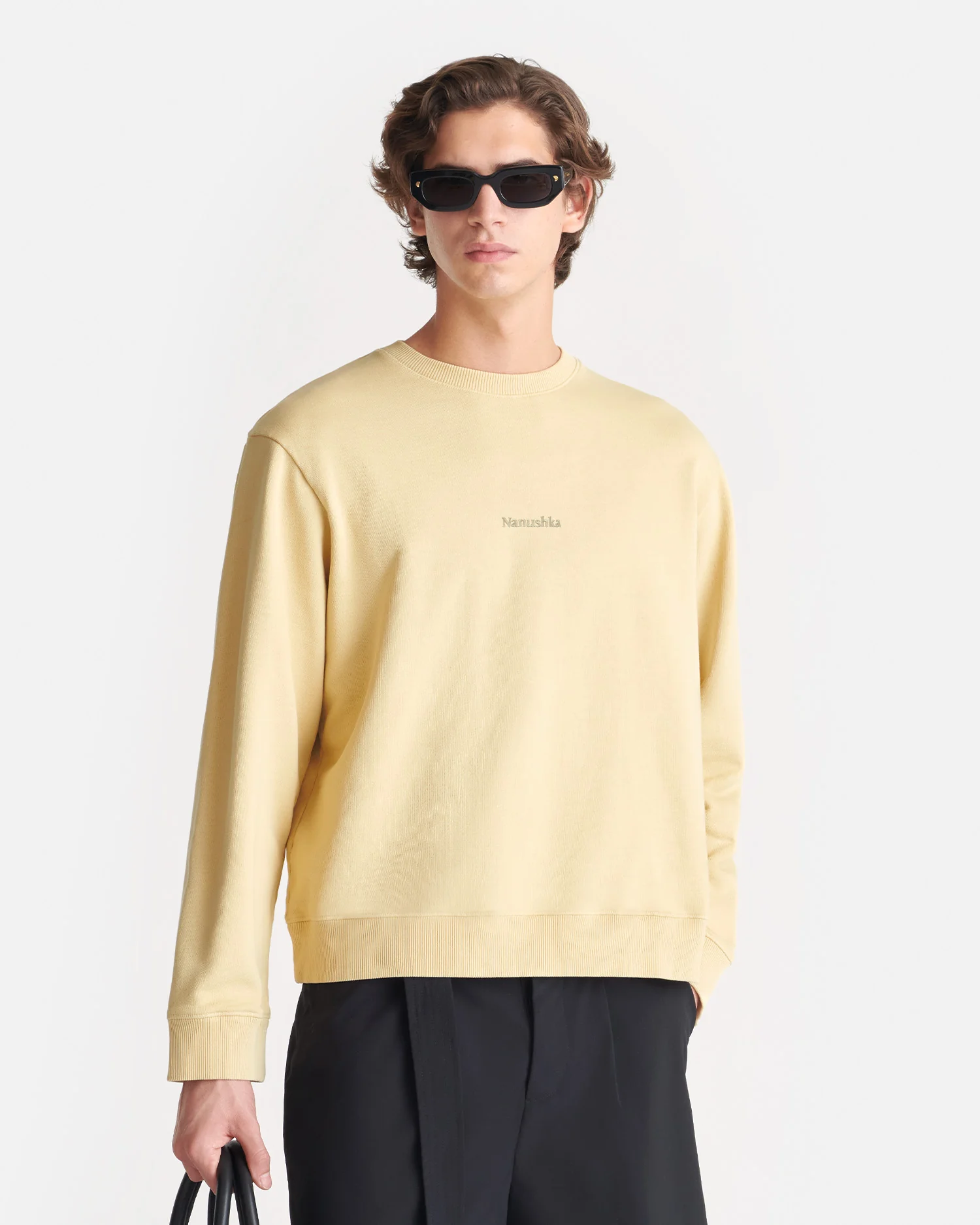 Remy - Printed Cotton-Fleece Sweatshirt - Creme/Black/Gingerbread Heart - Image 4