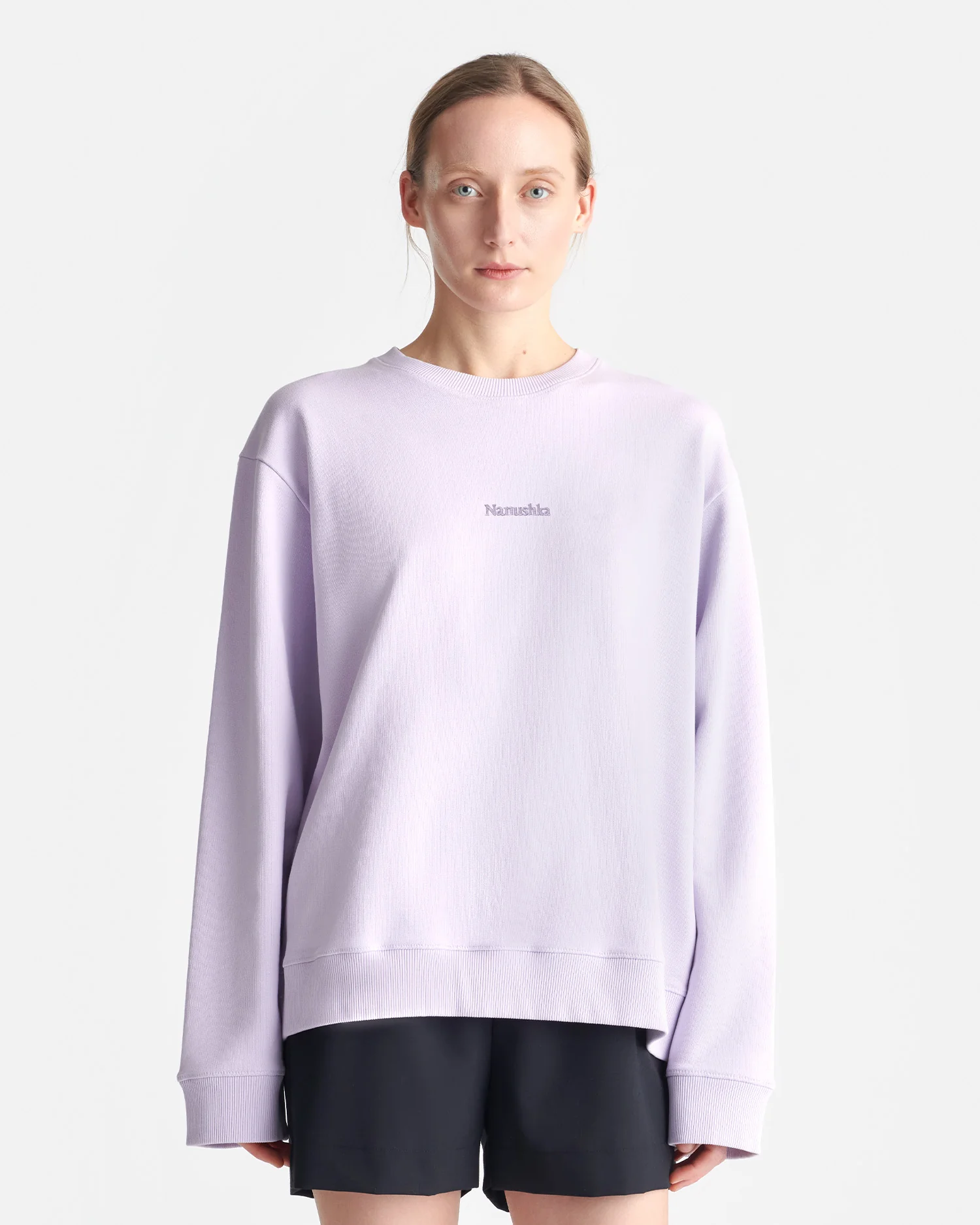 Remy - Printed Cotton-Fleece Sweatshirt - Lilac/Black/Books - Image 3
