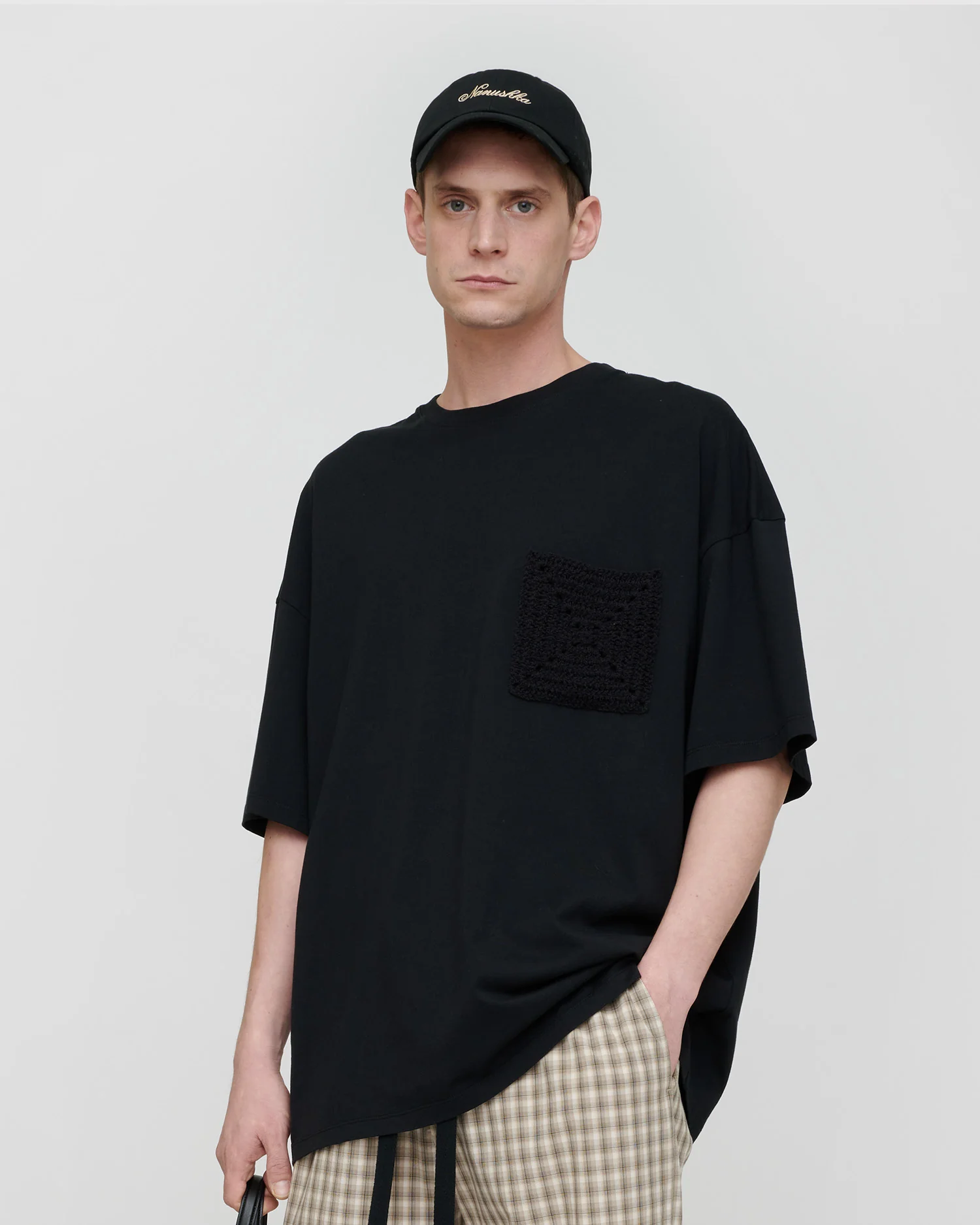 Wren Origami - Crochet T-shirt - Black - Image 5