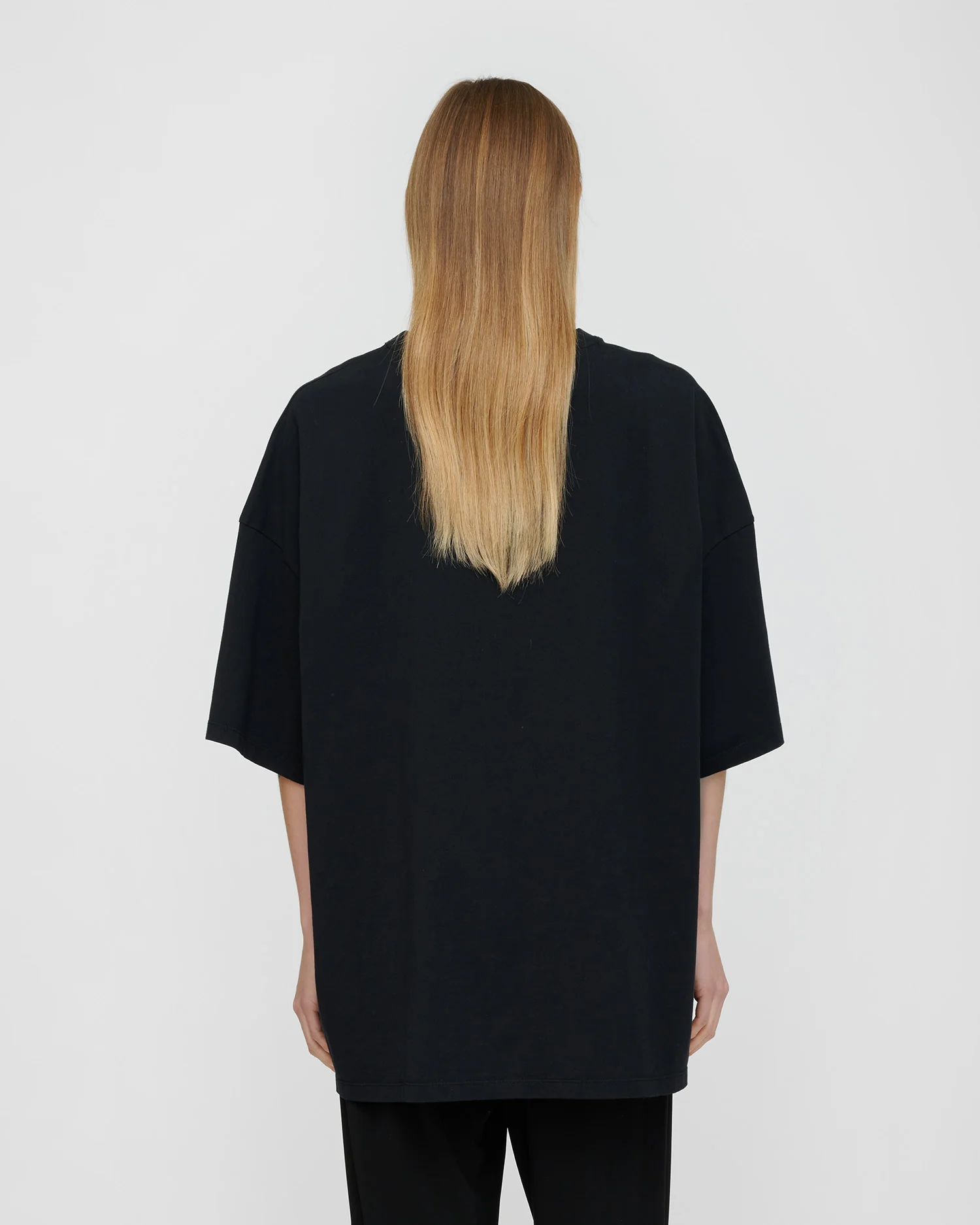 Wren Origami - Crochet T-shirt - Black - Image 9