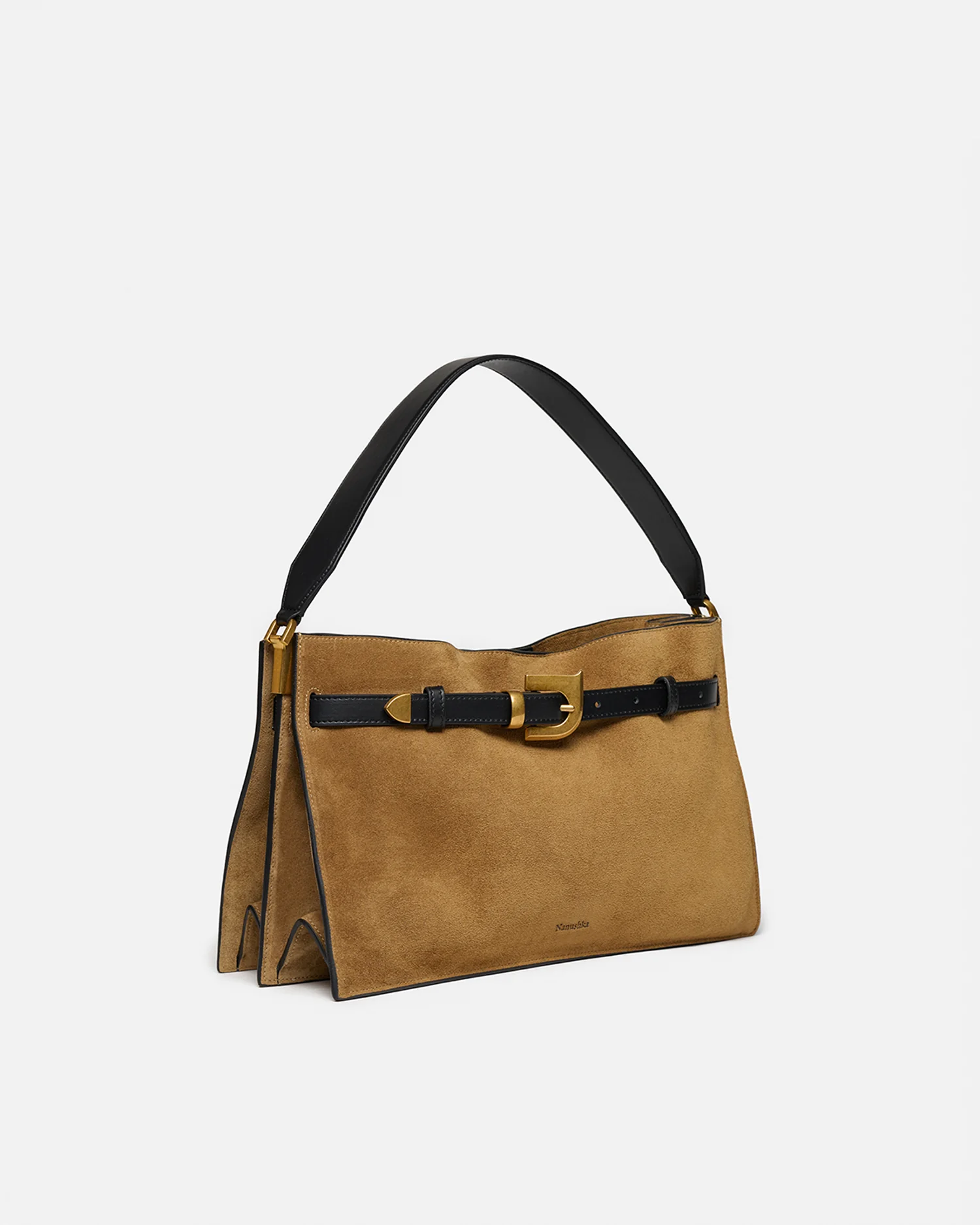 Harmonica - Suede bag - Brown - Image 2