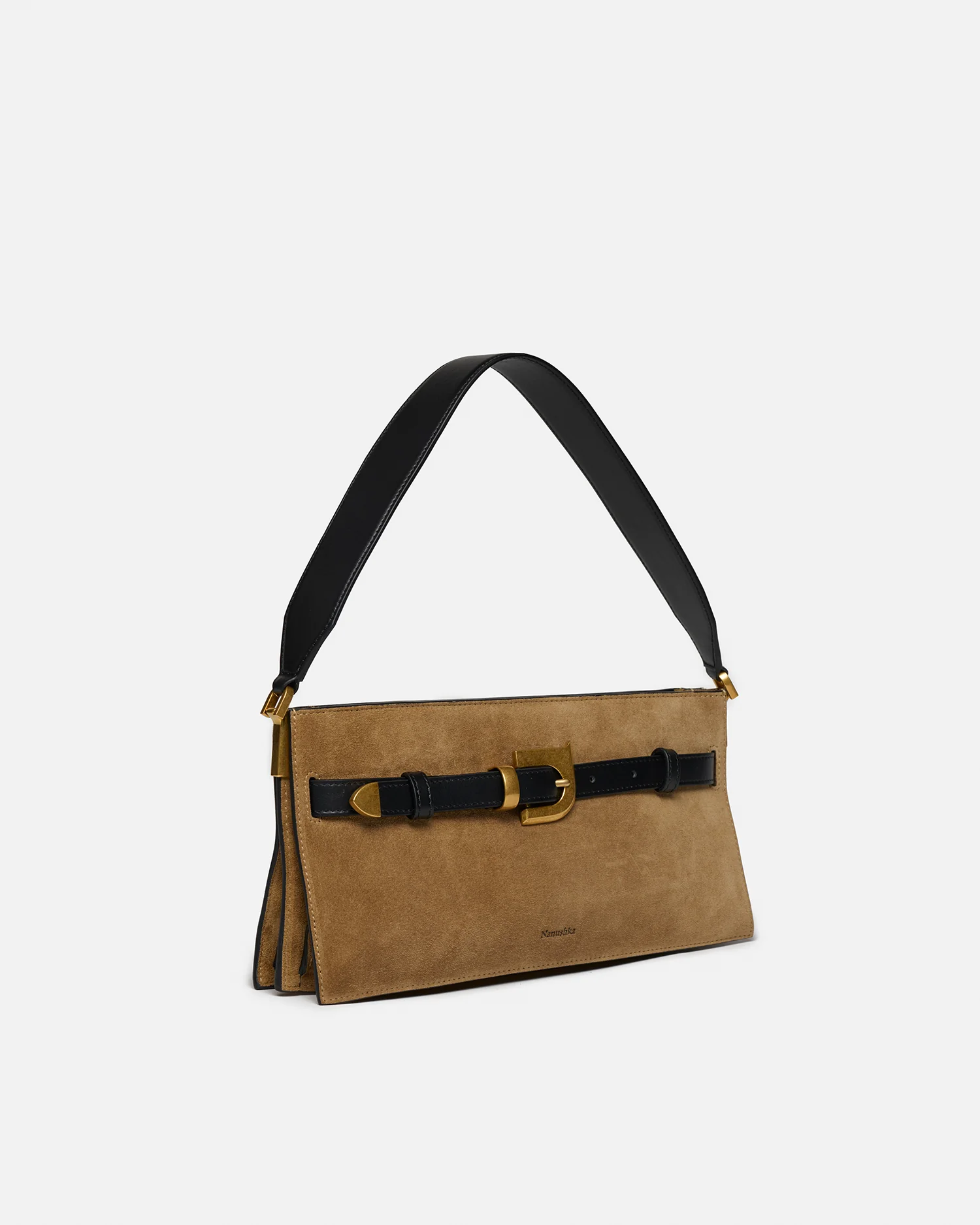 Harmonica Mini - Suede bag - Brown - Image 2