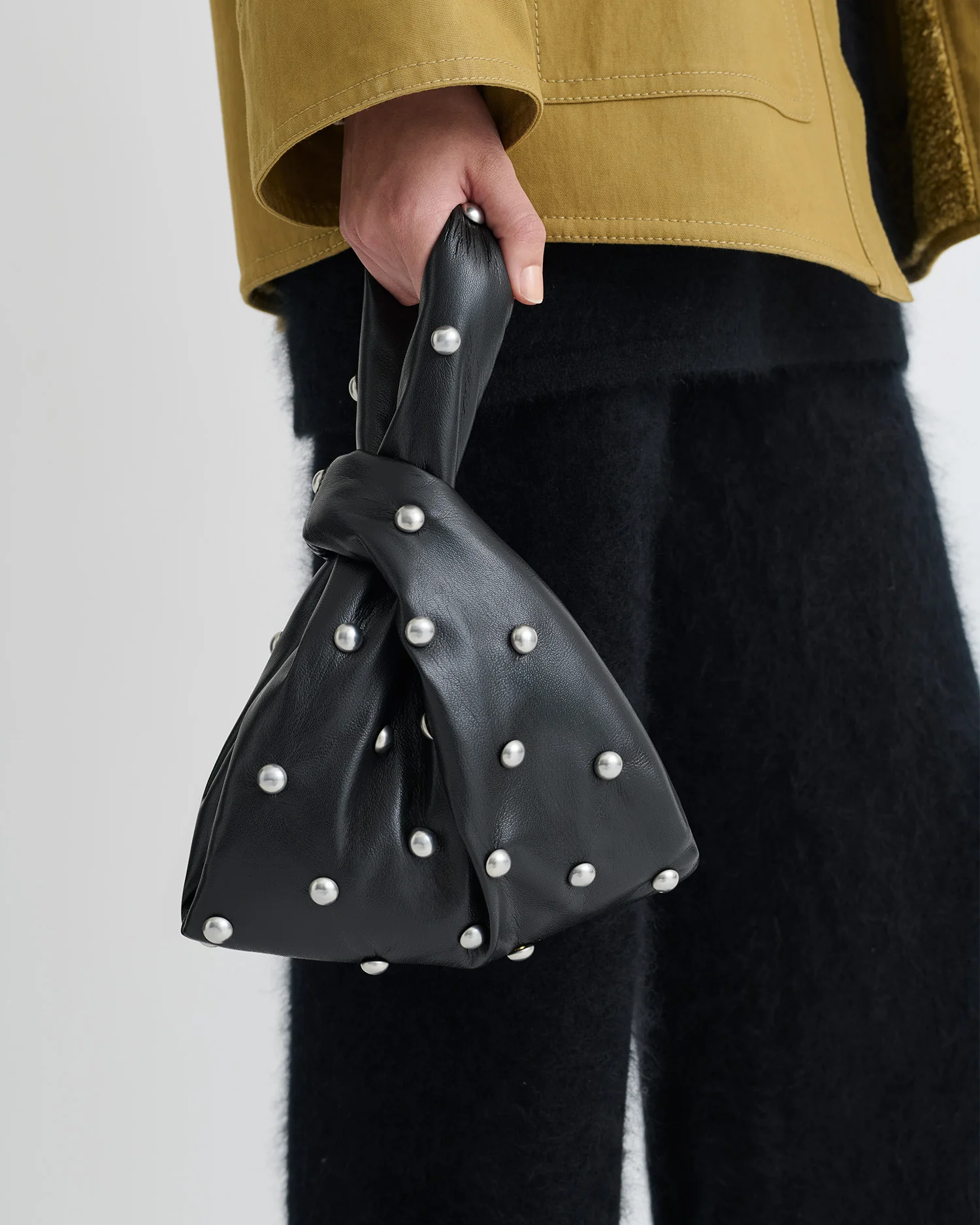 Jen Mini - Okobor/Studs Evening Bag - Black/Silver - Image 6