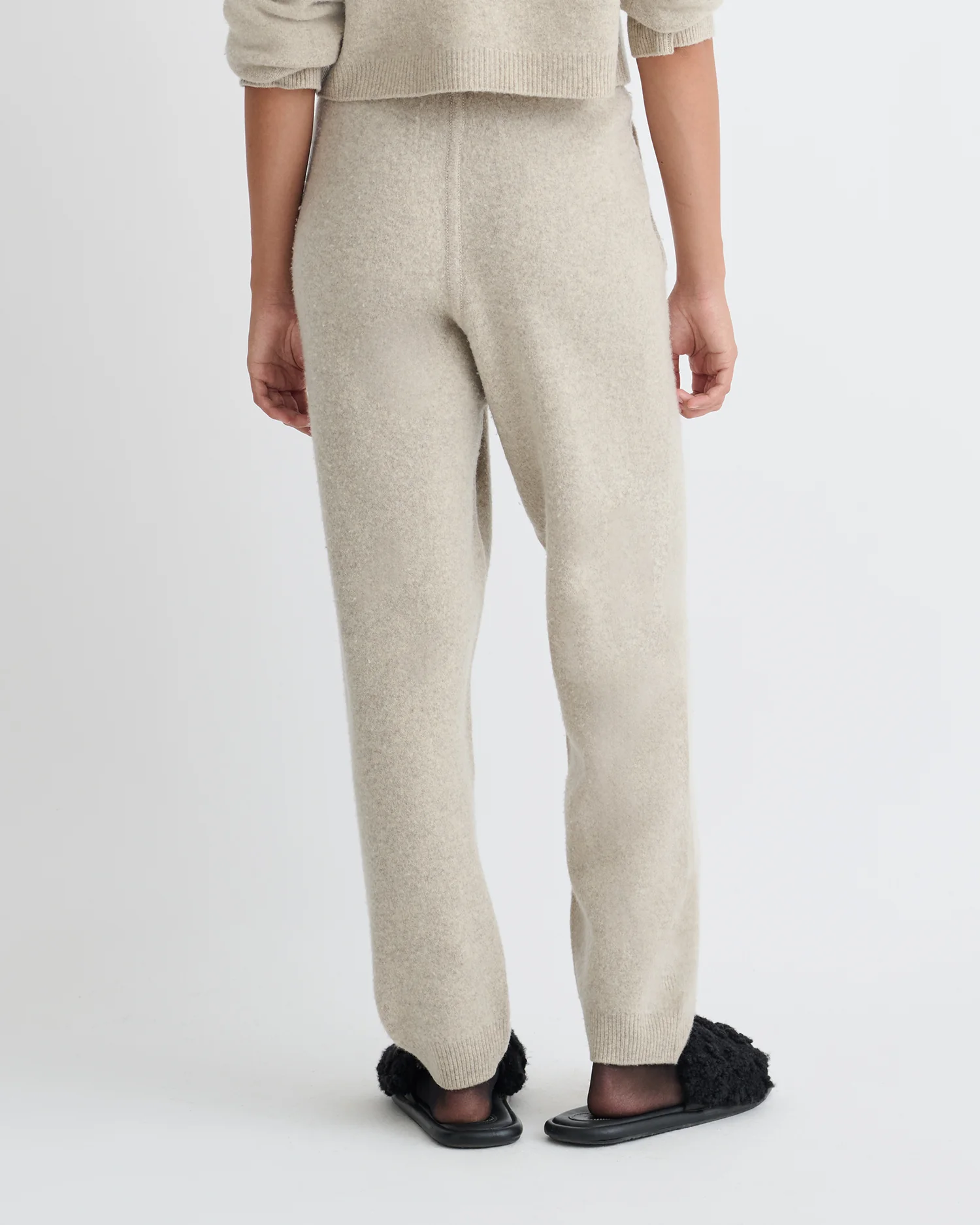 Teclah - Overwashed Merino Pants - Oatmeal - Image 5