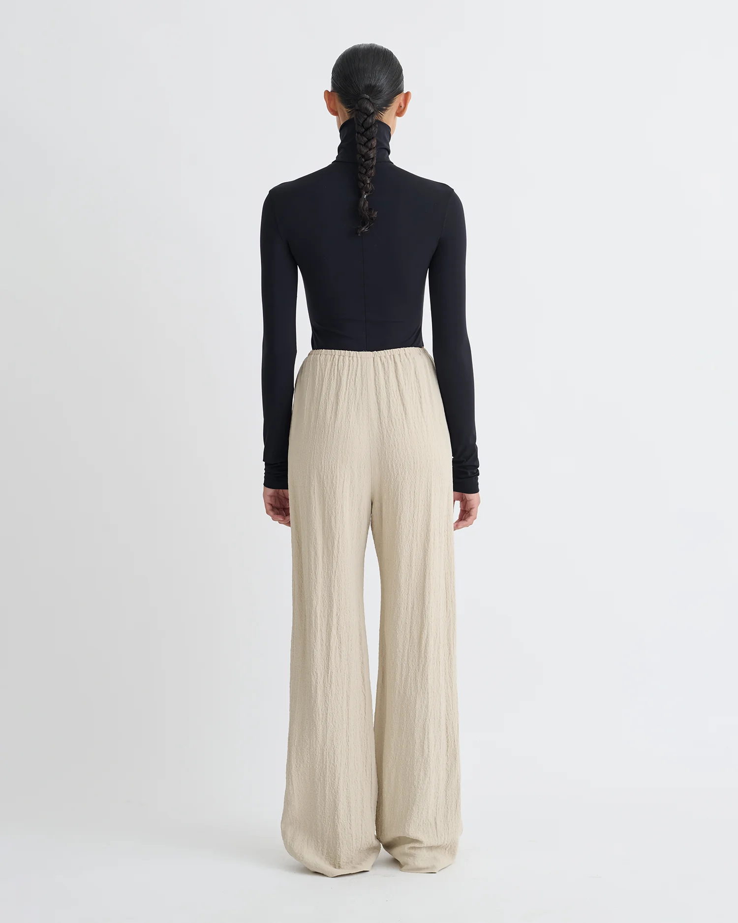 Arvenn - Seersucker Suiting Pants - Sand - Image 3