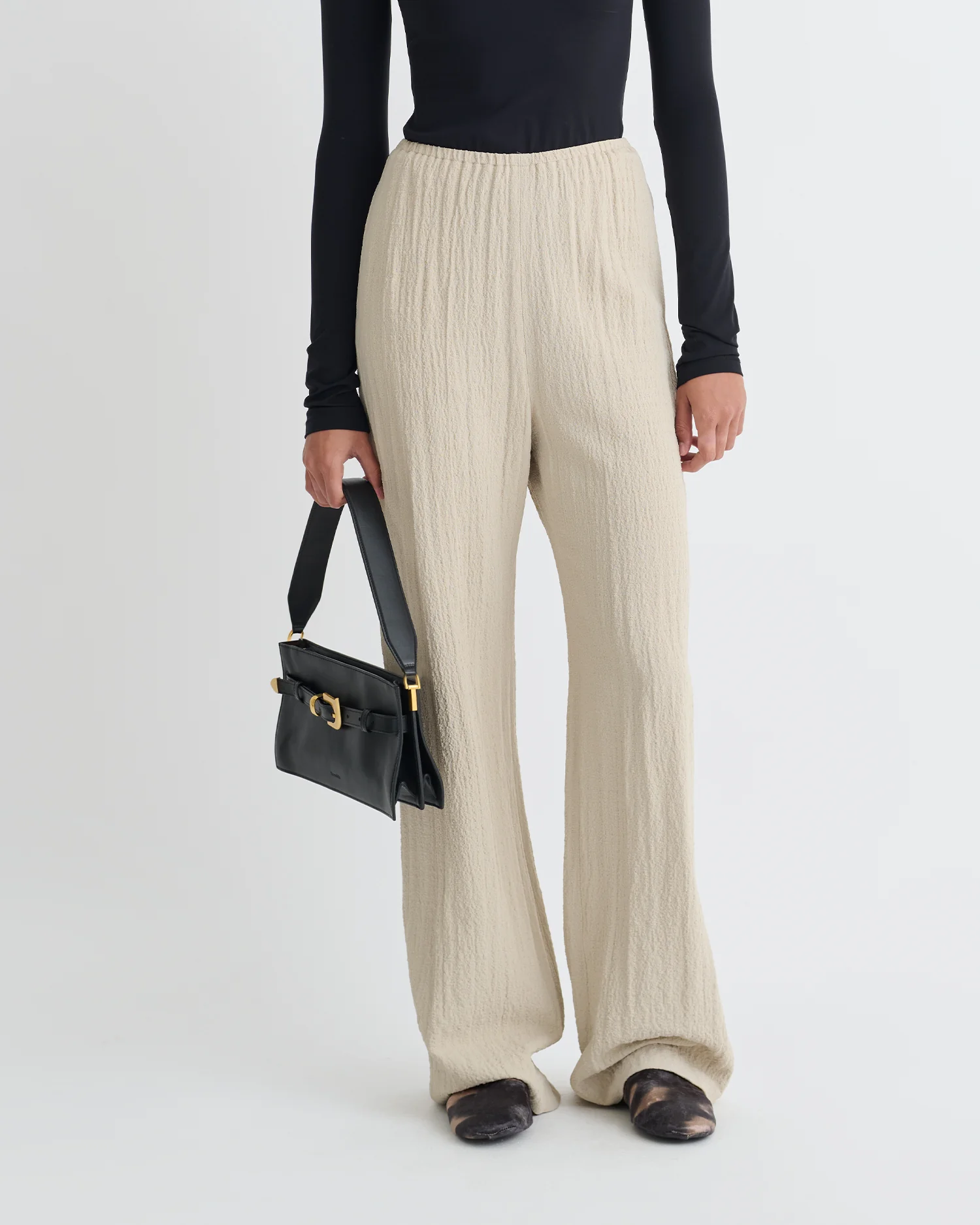 Arvenn - Seersucker Suiting Pants - Sand - Image 4
