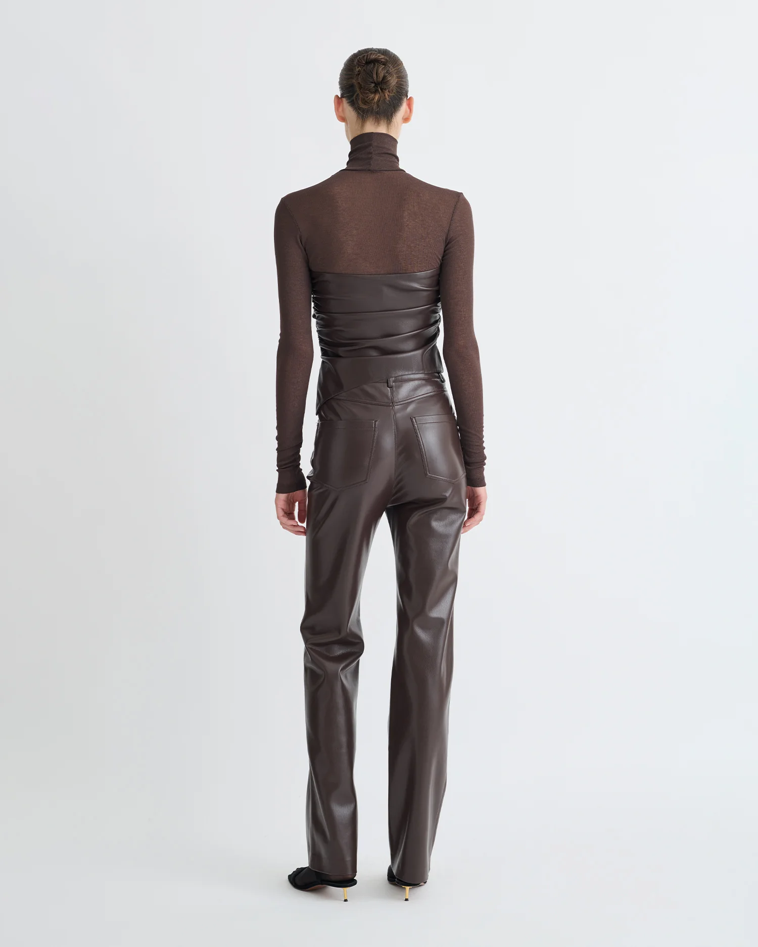 Jacoba - Okobor Pants - Coffee Ground - Image 3