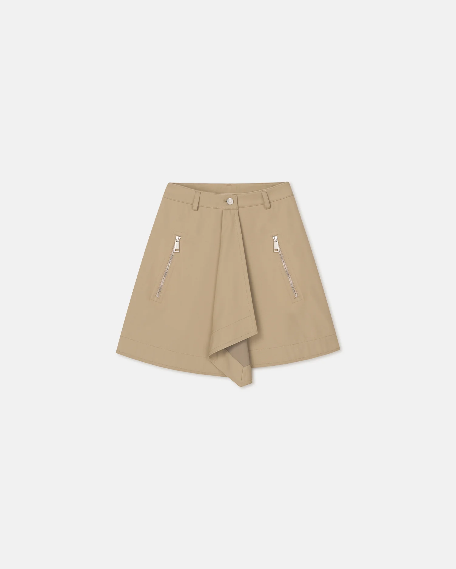 Inge - Bonded Trench Mini Skirt - Beige - Image 5