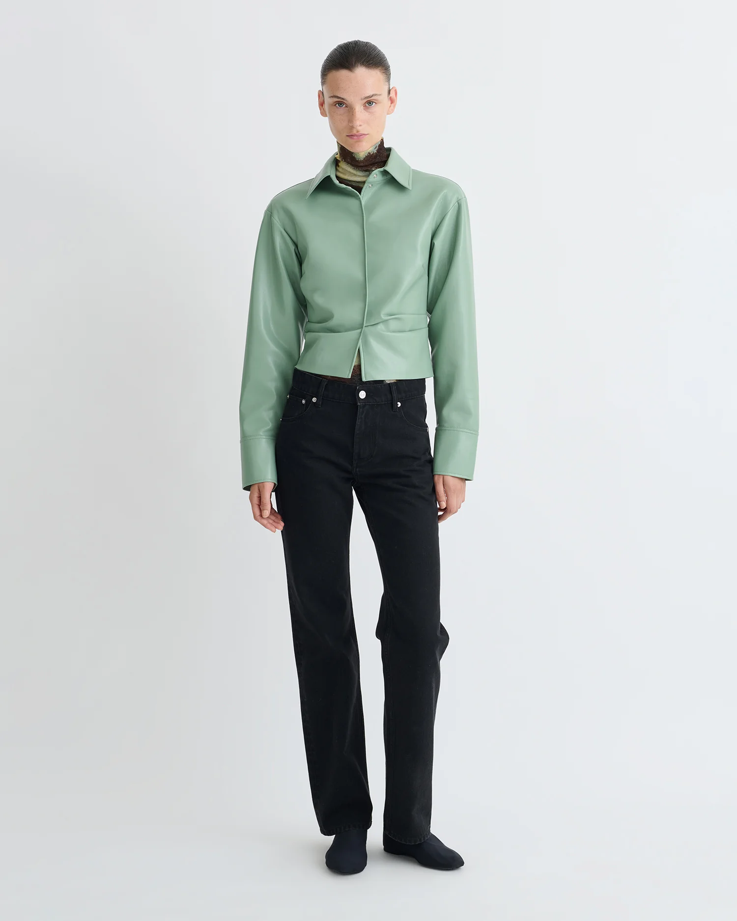 Hildie - Okobor Shirt - Sage - Image 2