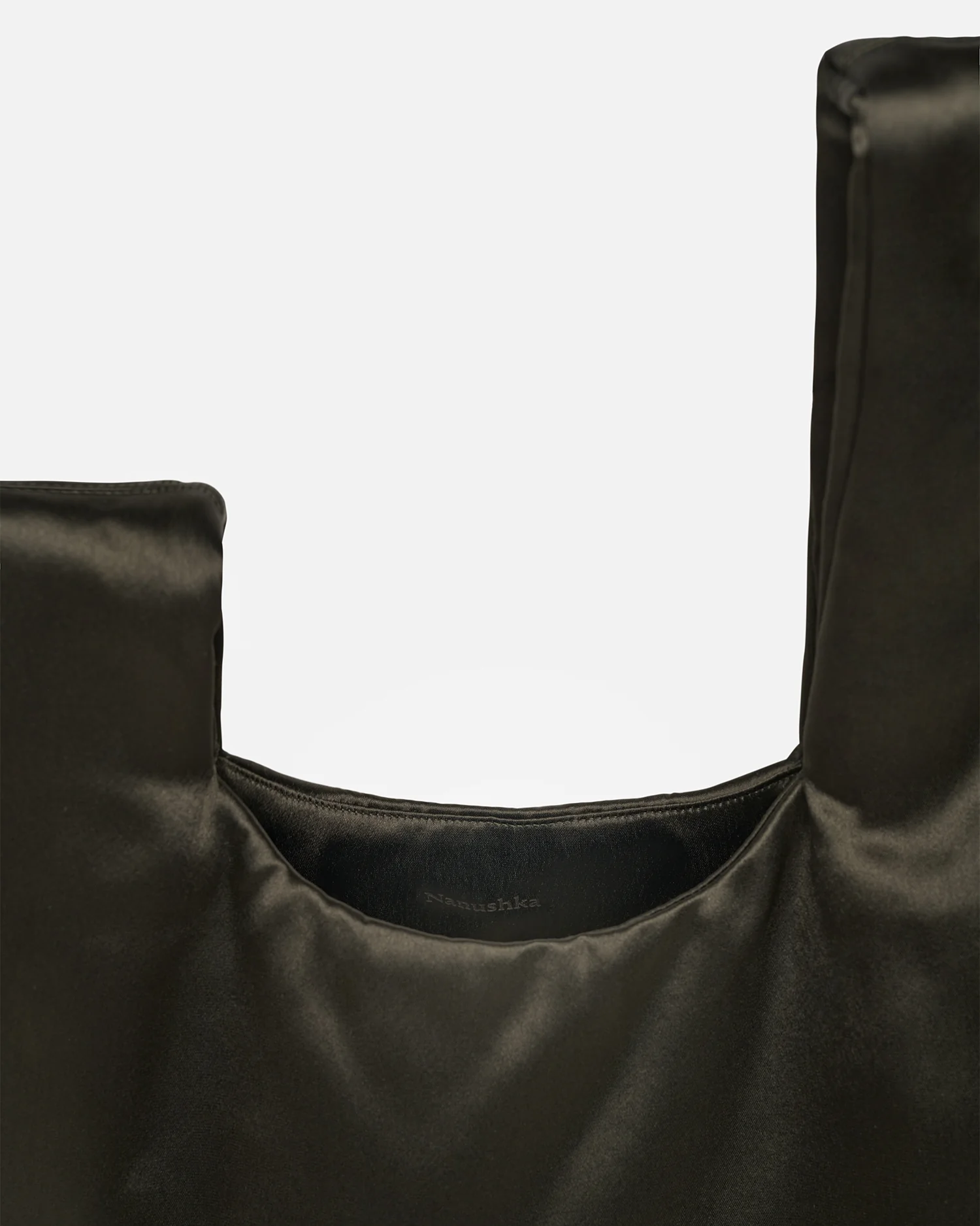 Jen - Slip Satin Bag - Dark Green - Image 5